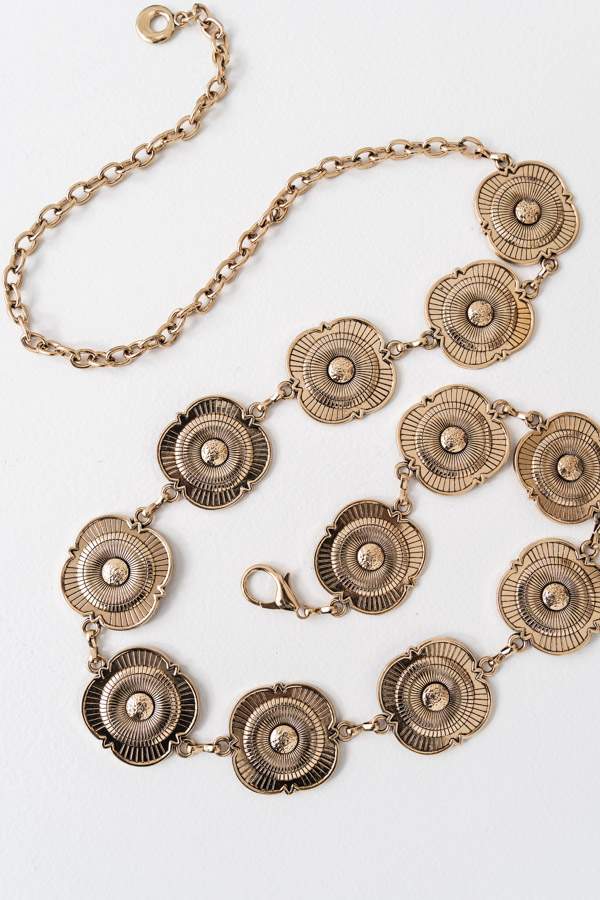 CINTURÓN METAL FLOR