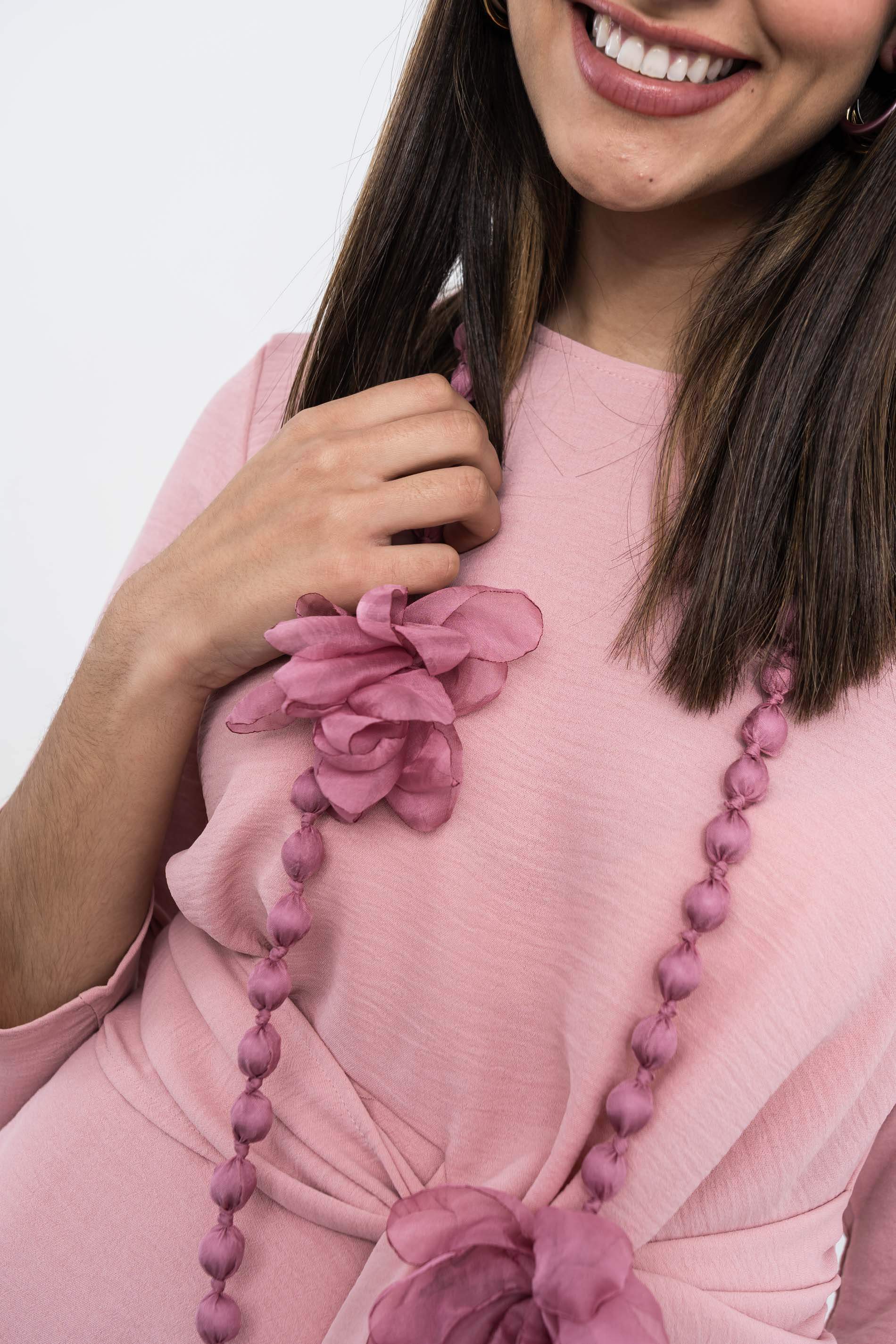 BLUSÓN RECOGIDO LATERAL NUDE