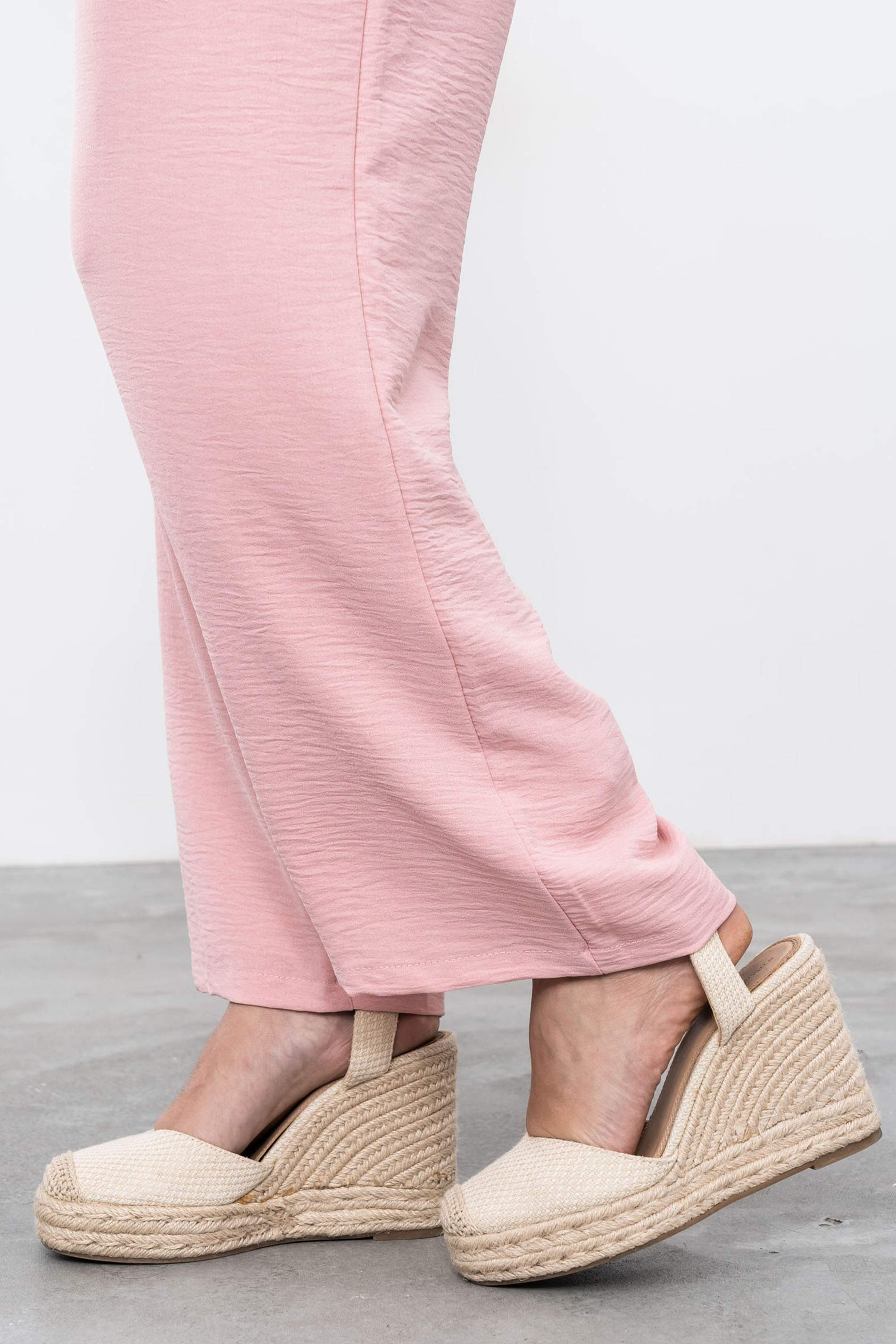 PANTALÓN RECTO NUDE