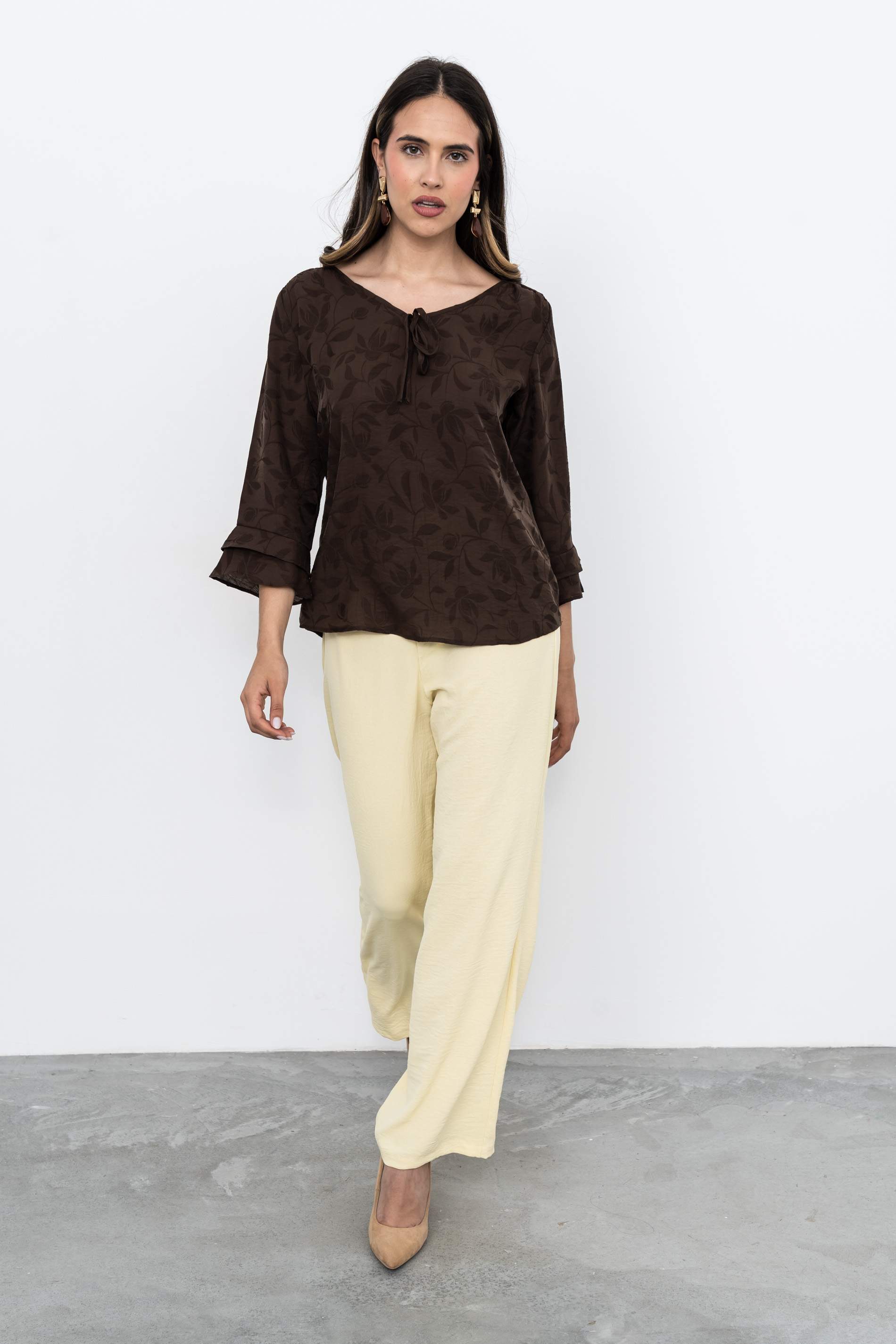 PANTALÓN RECTO VAINILLA