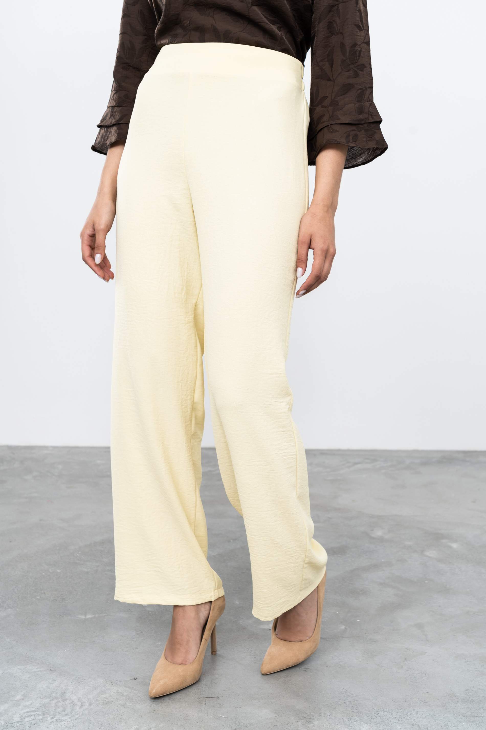 PANTALÓN RECTO VAINILLA