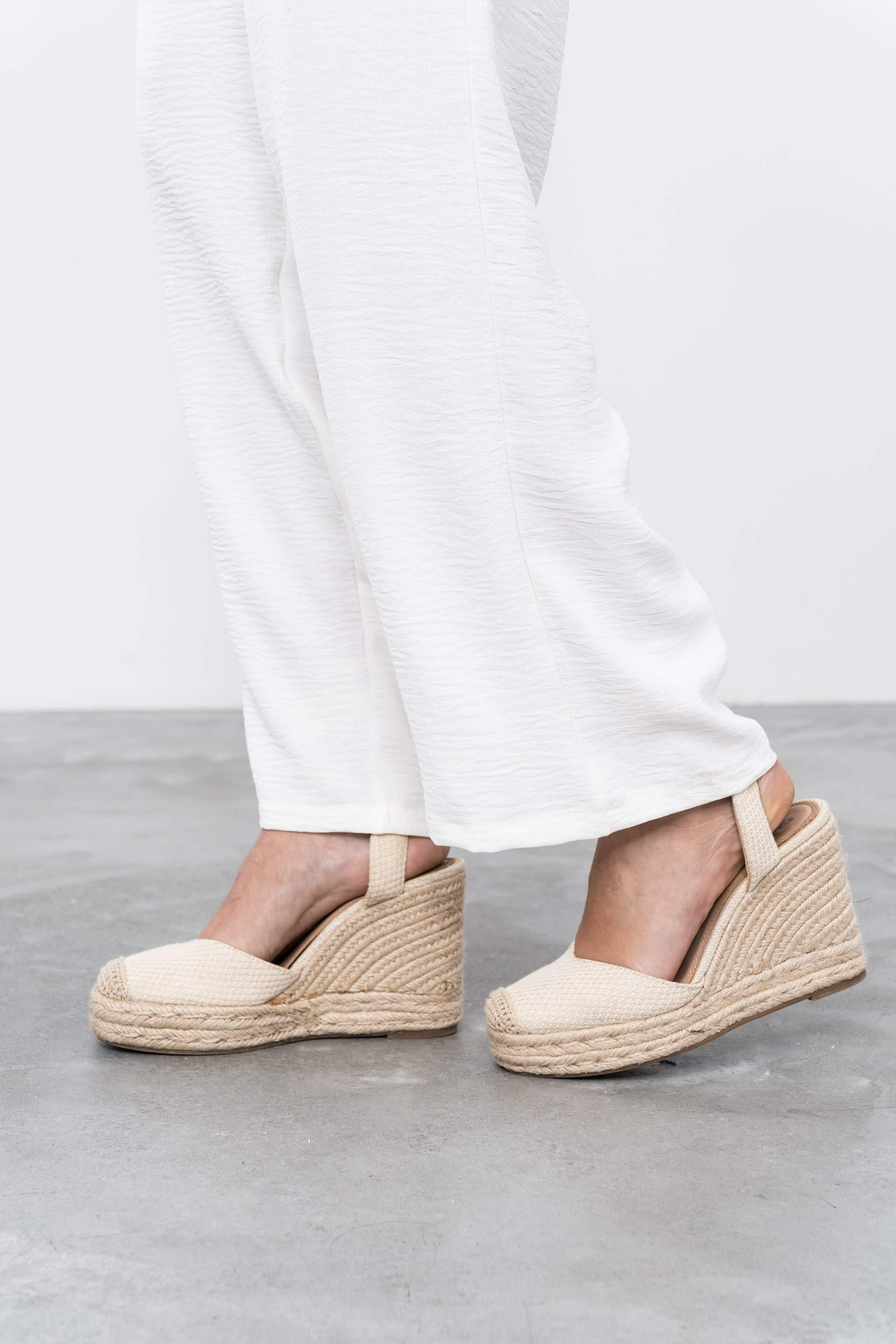 PANTALÓN RECTO MARFIL