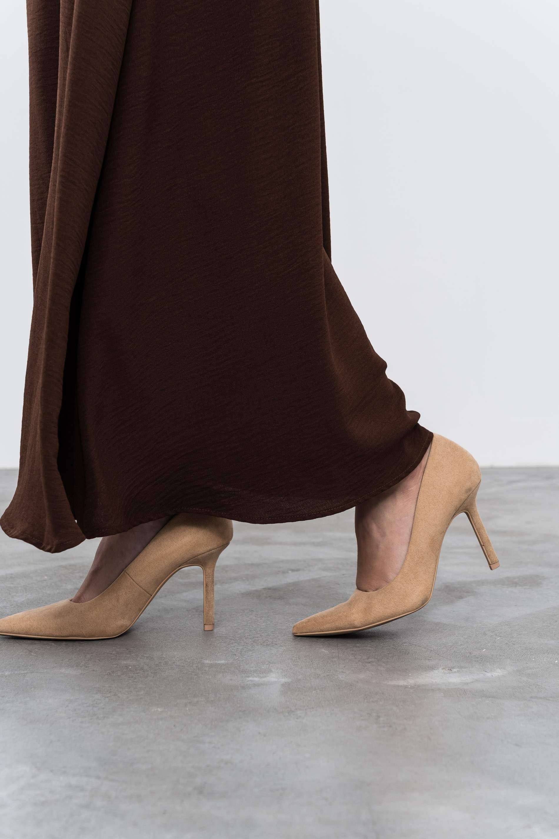 FALDA LARGA VUELO CHOCOLATE