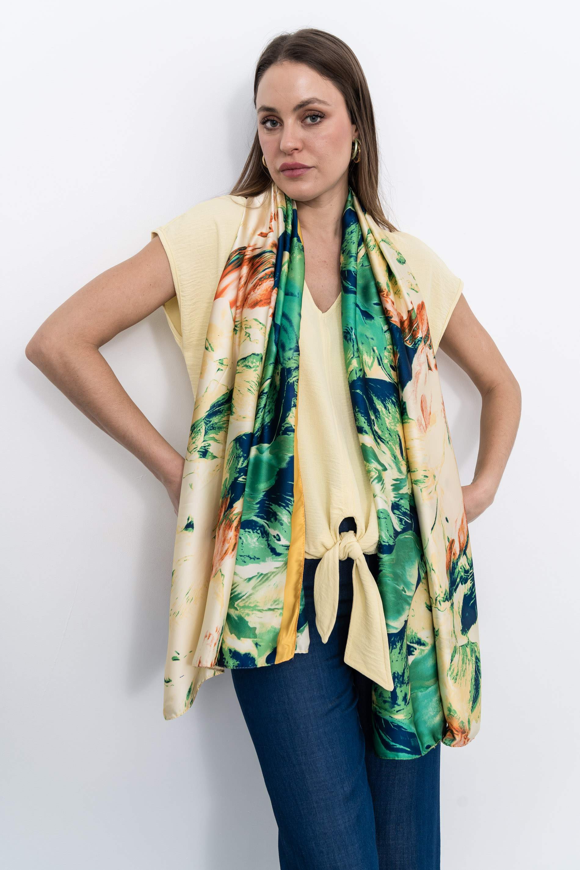 BLUSA NUDO CENTRAL VAINILLA