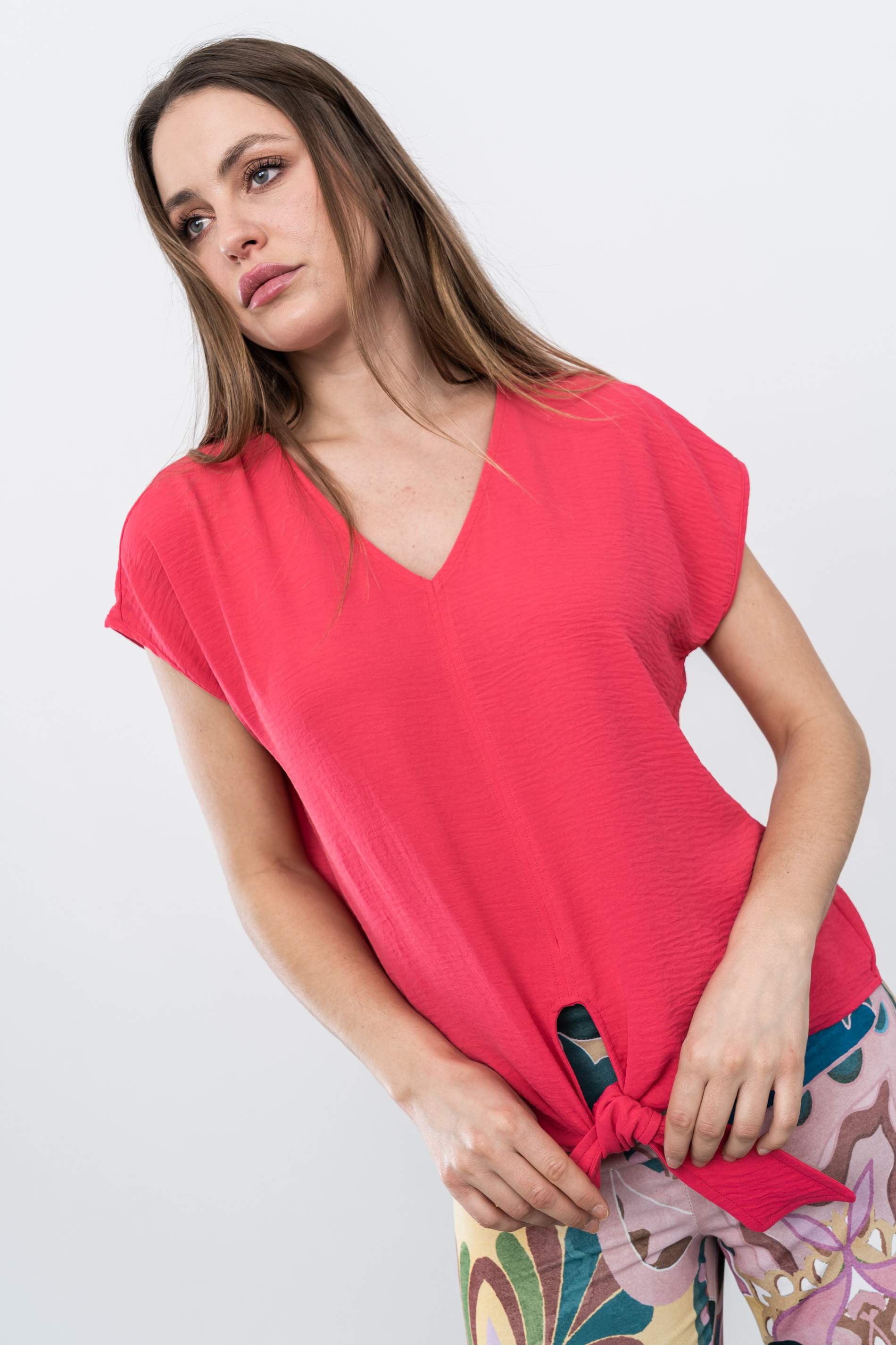 BLUSA NUDO CENTRAL FRESA