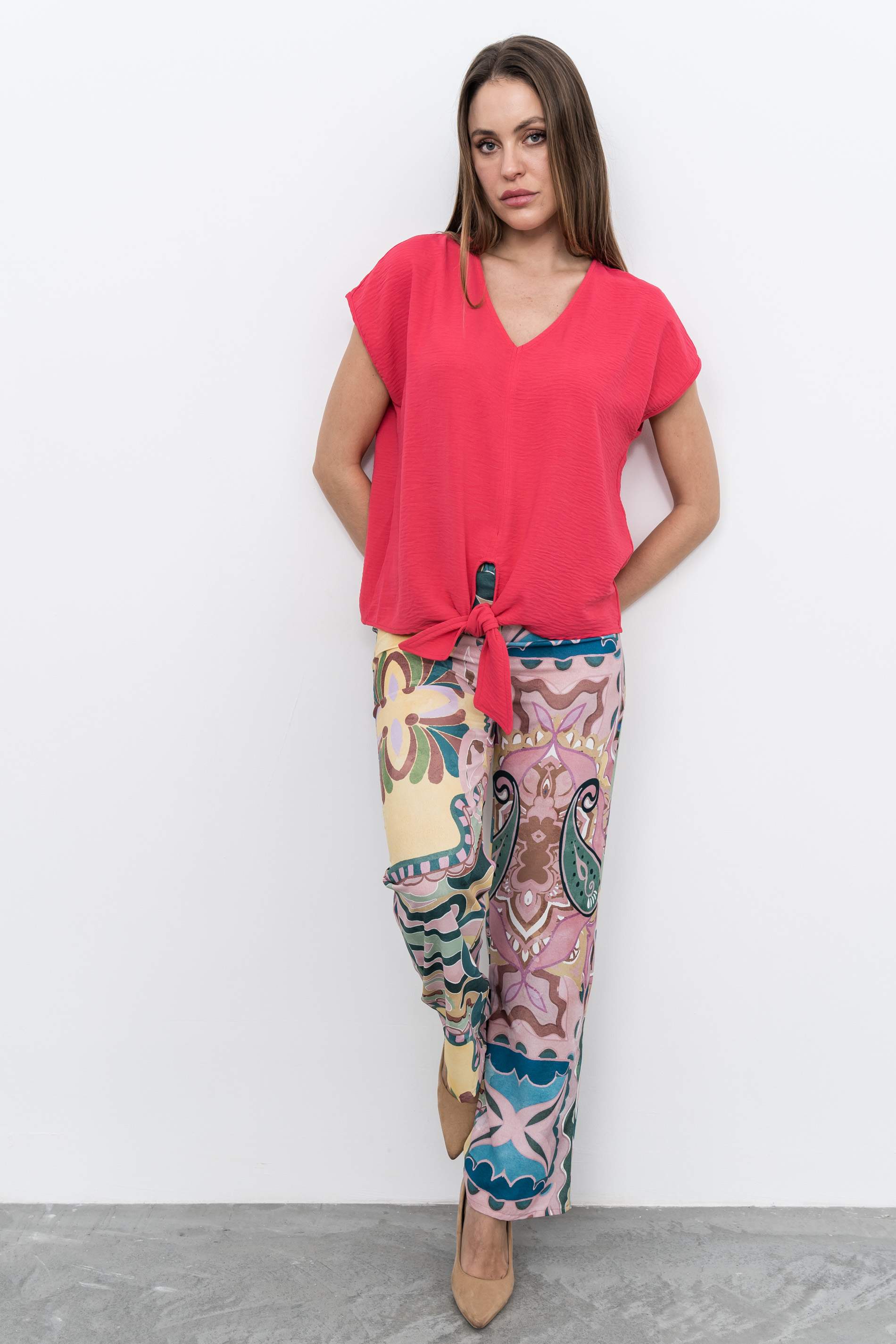 BLUSA NUDO CENTRAL FRESA