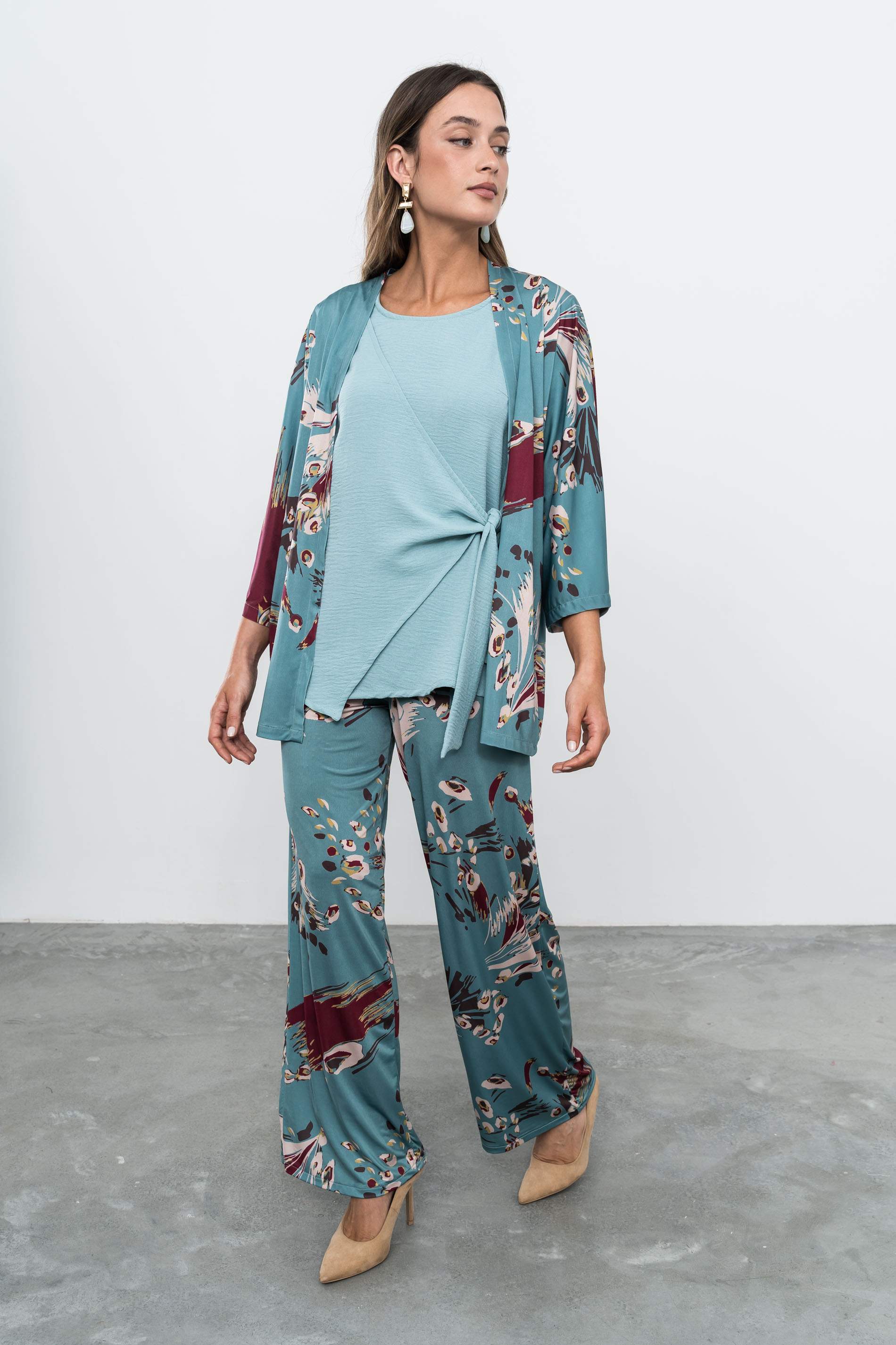 BLUSÓN EFECTO CRUZADO AGUA