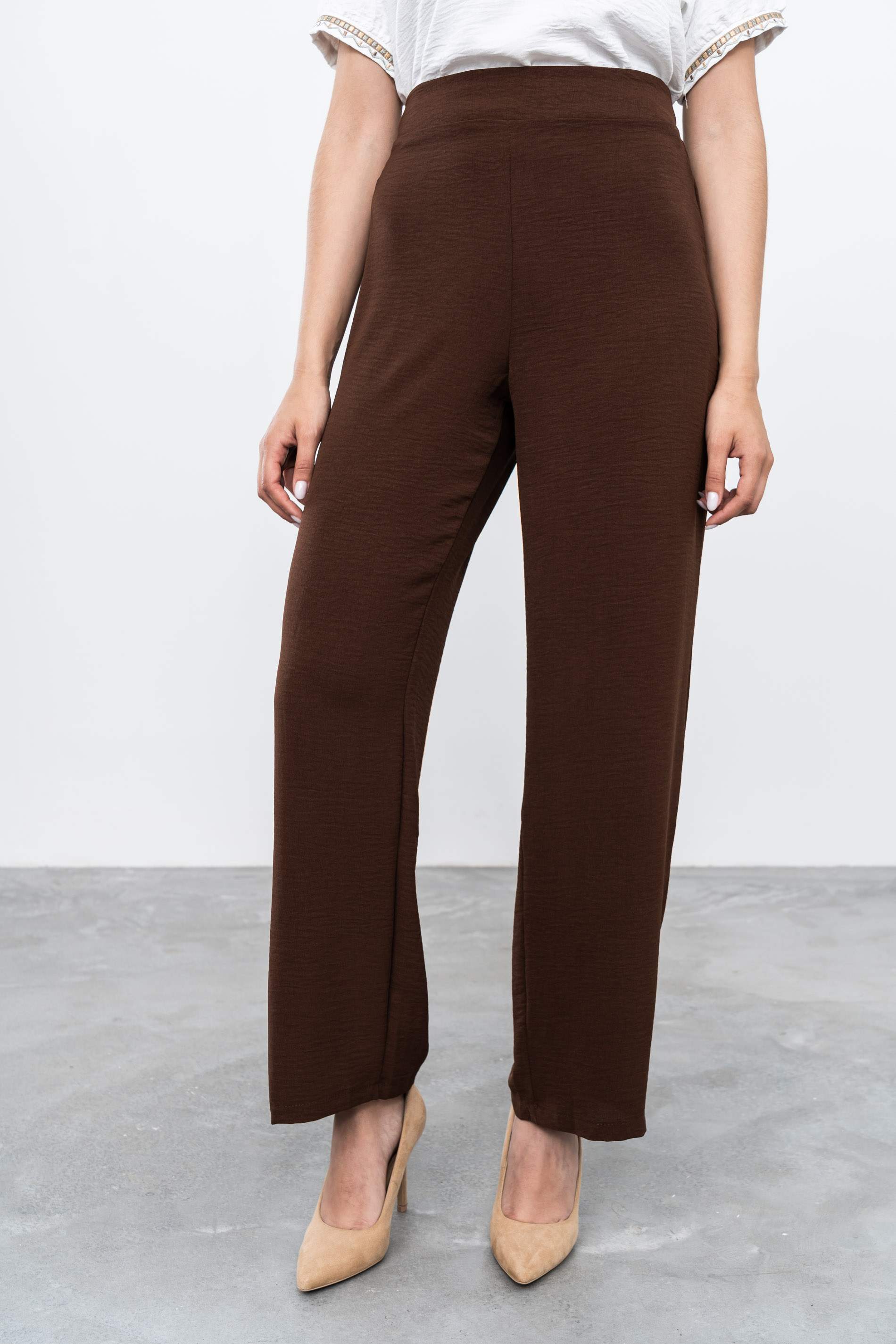 PANTALÓN RECTO CHOCOLATE