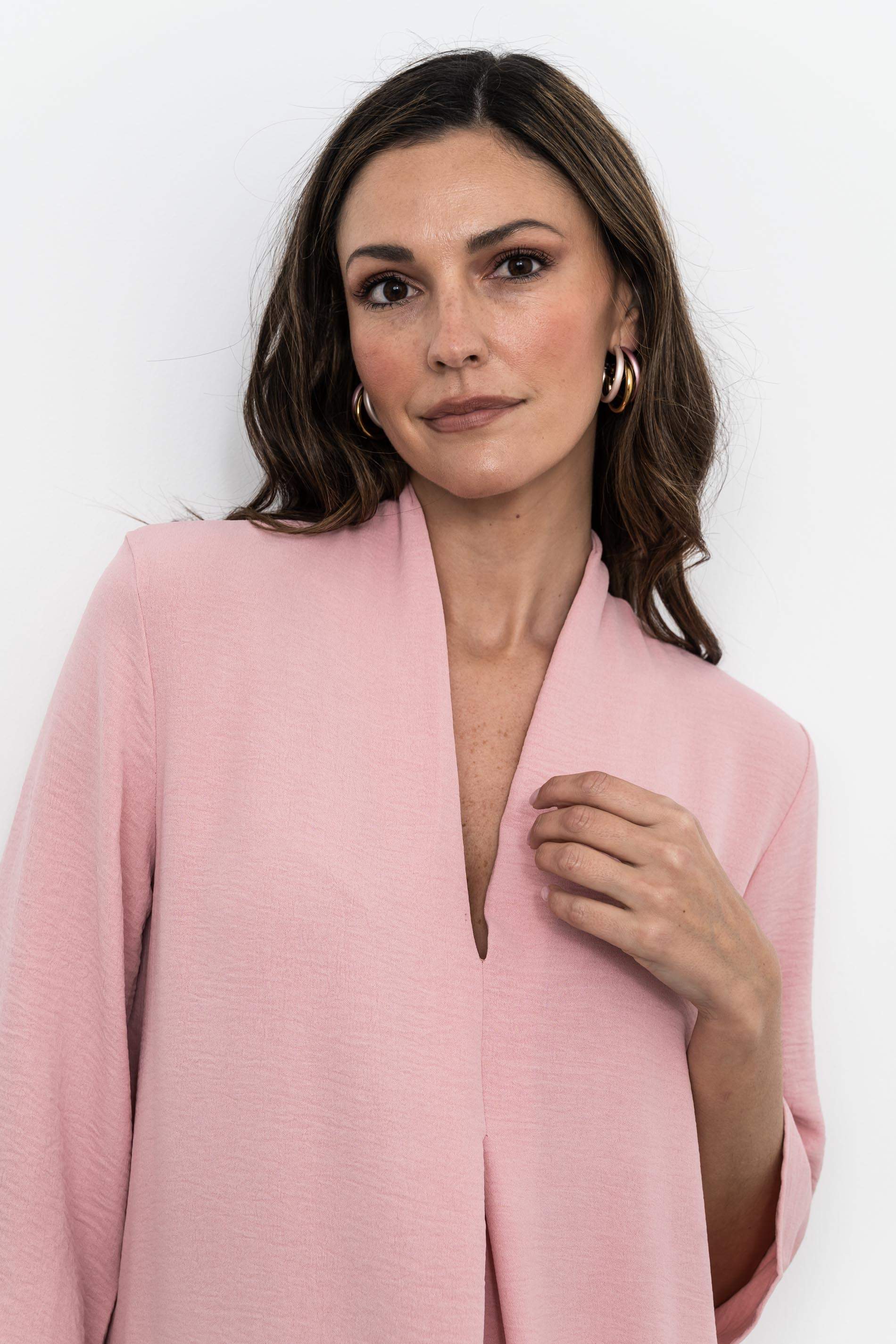 VESTIDO FUELLE LISO NUDE