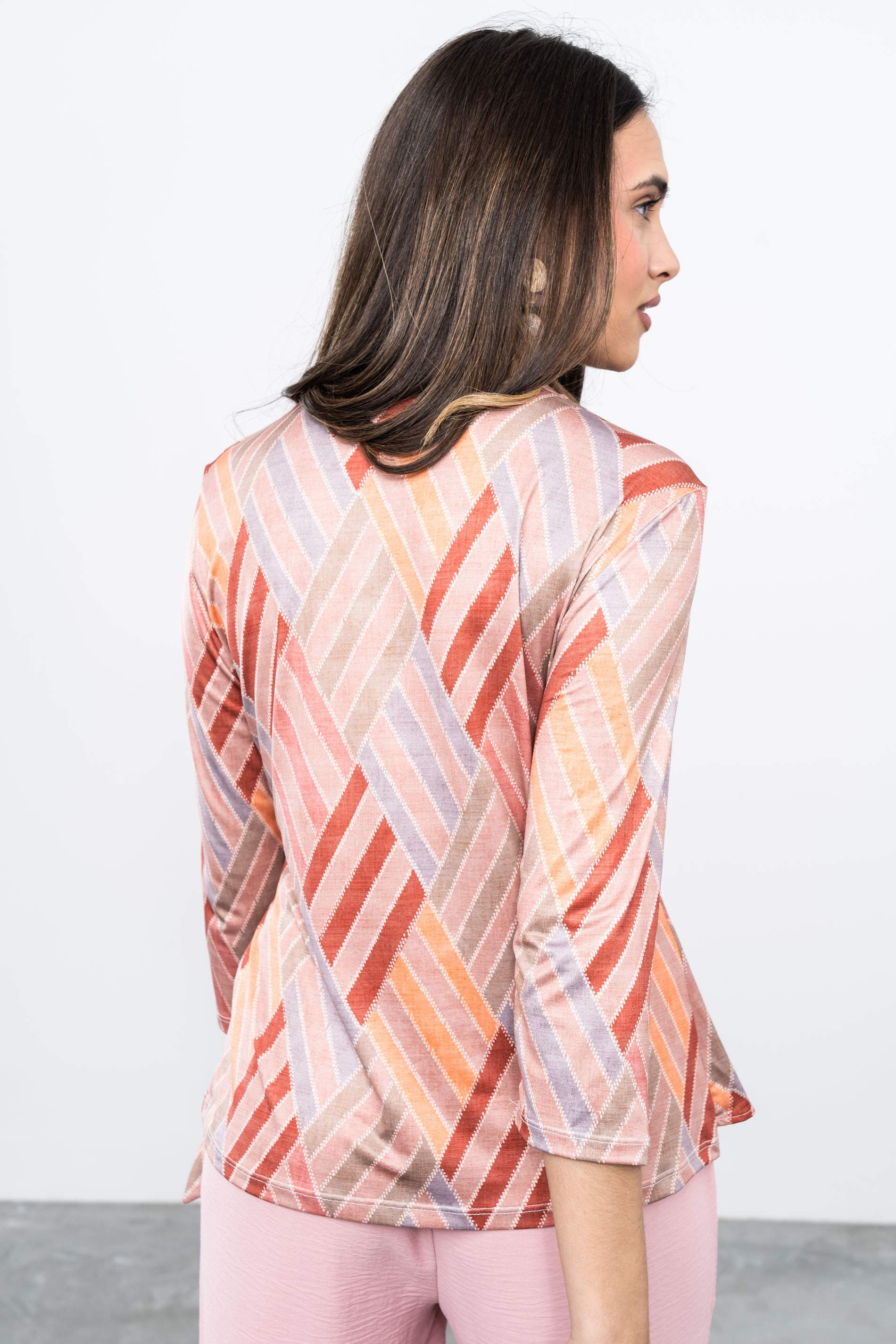 CAMISETA NUDO ENREJADO