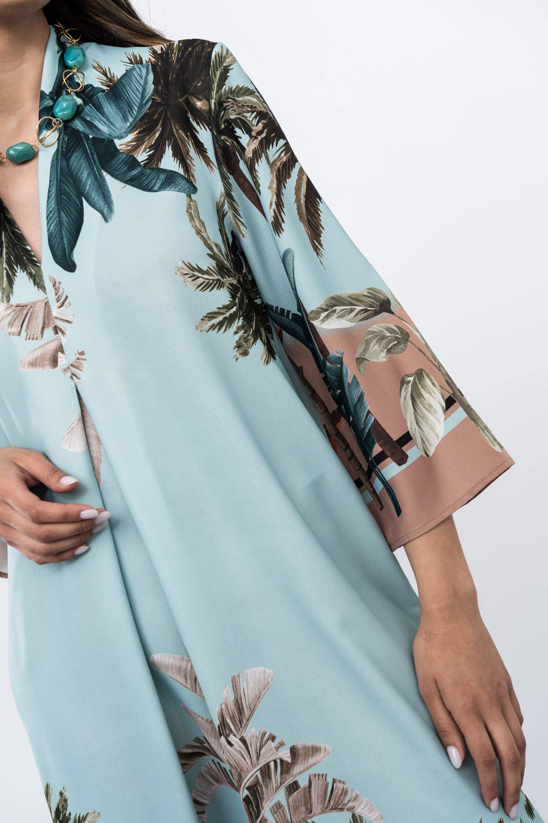 VESTIDO FUELLE PALMERAS