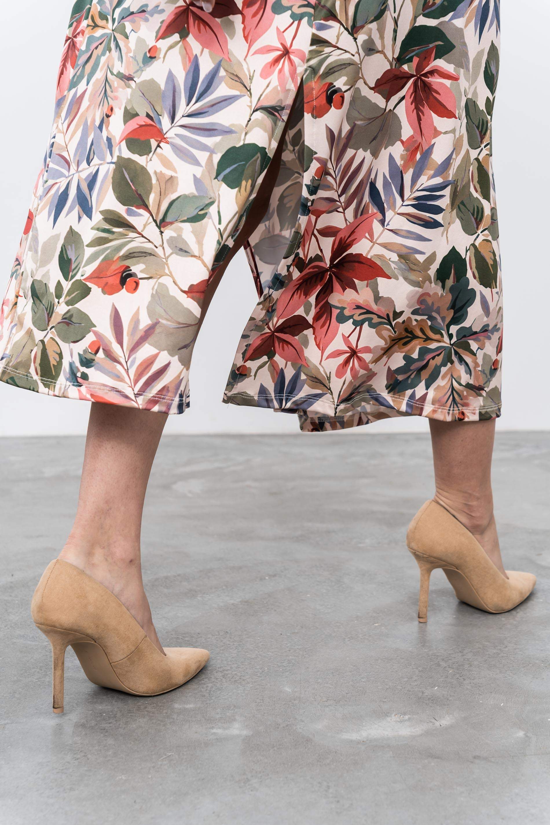 VESTIDO PLIEGUE HOJAS 