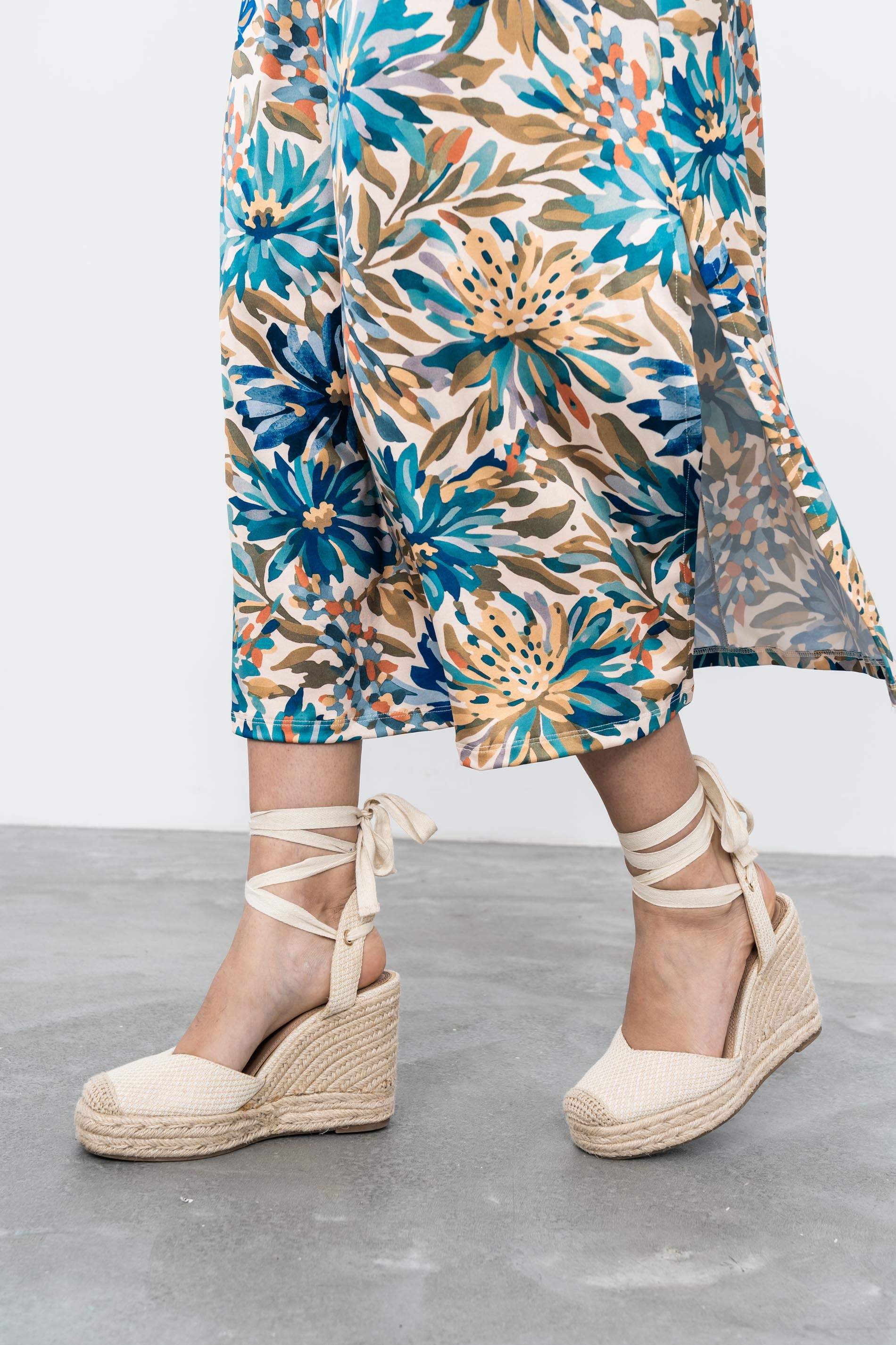 VESTIDO PLIEGUE FLOR