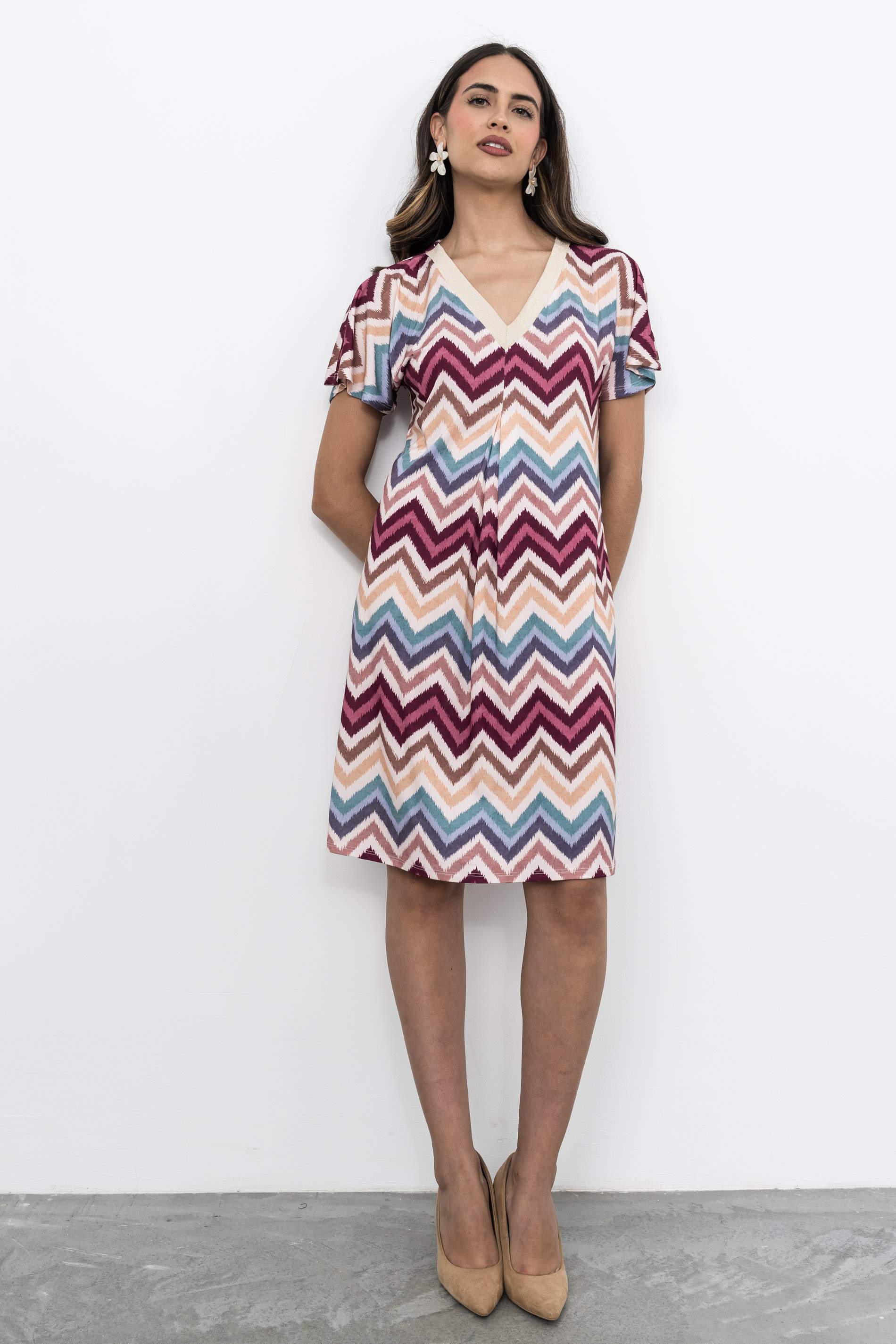 VESTIDO ZIG ZAZ RIBETE