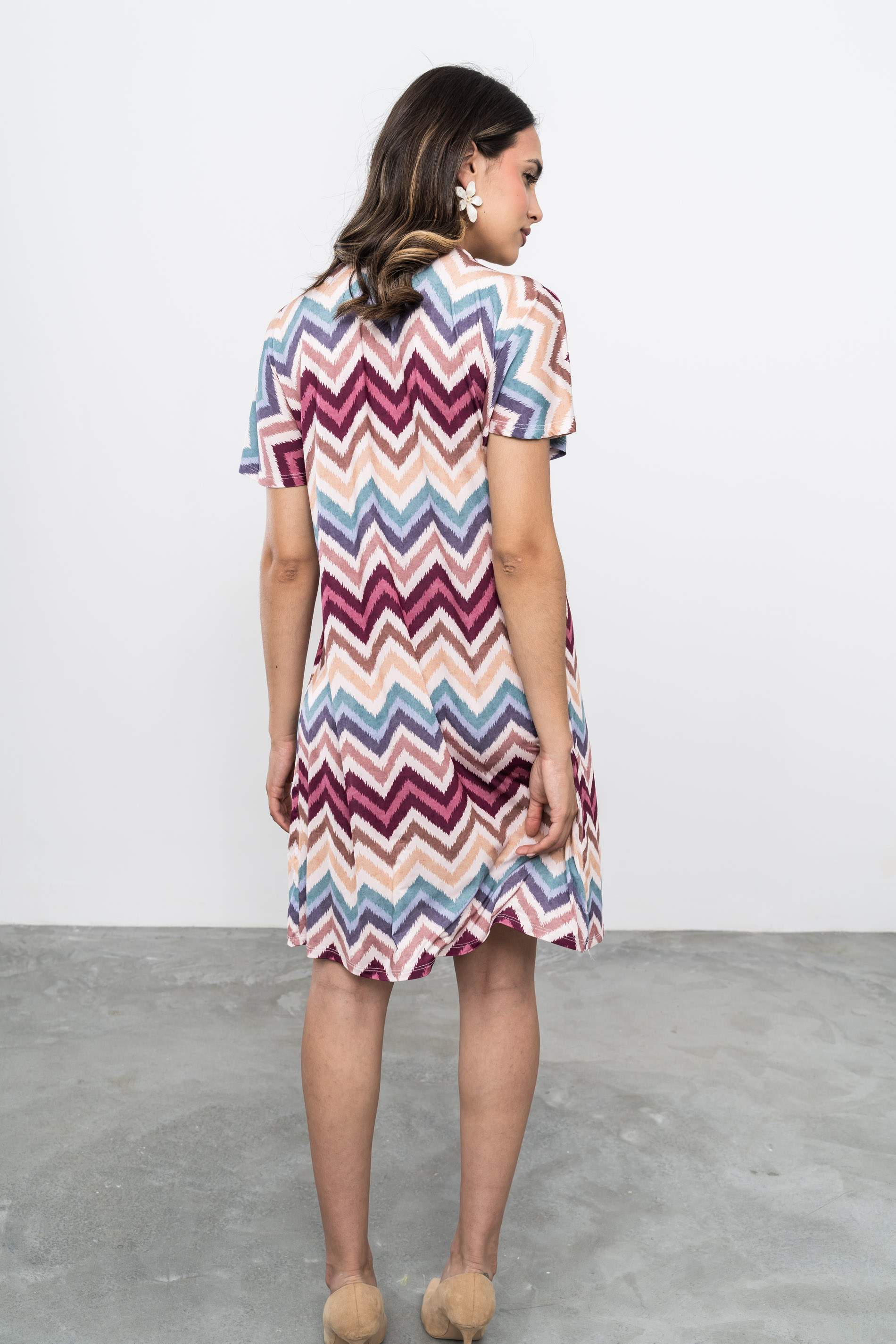 VESTIDO ZIG ZAZ RIBETE