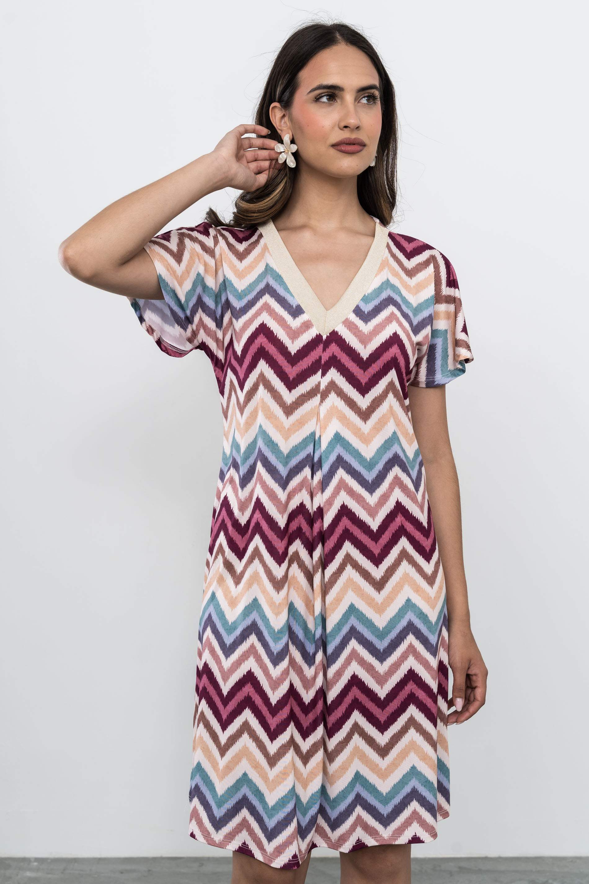VESTIDO ZIG ZAZ RIBETE