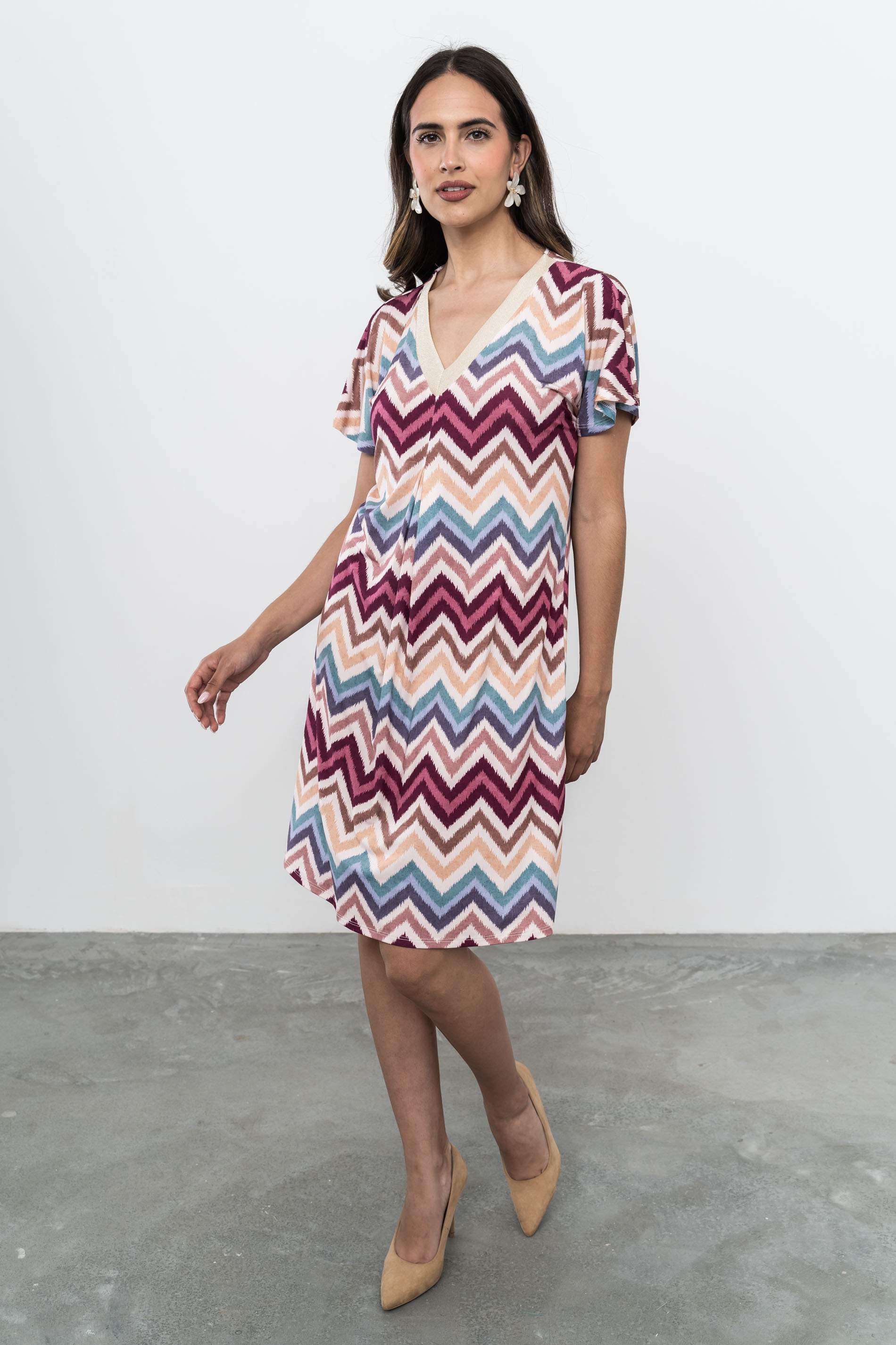 VESTIDO ZIG ZAZ RIBETE
