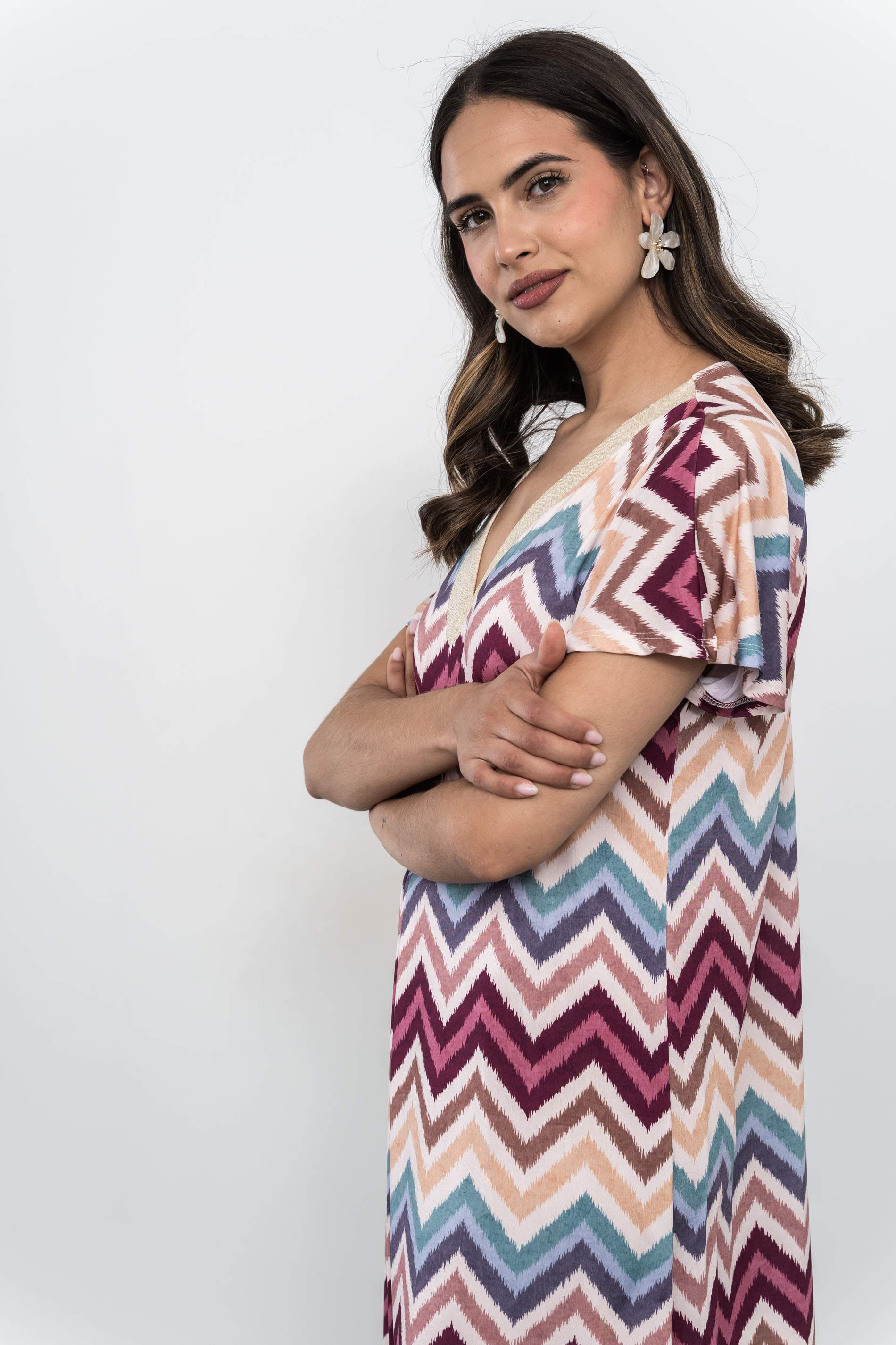 VESTIDO ZIG ZAZ RIBETE