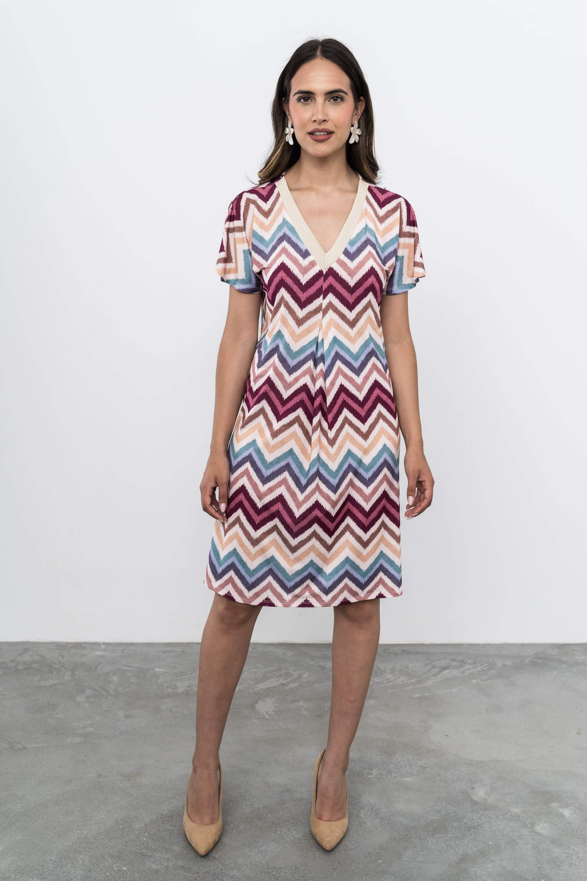 VESTIDO ZIG ZAZ RIBETE