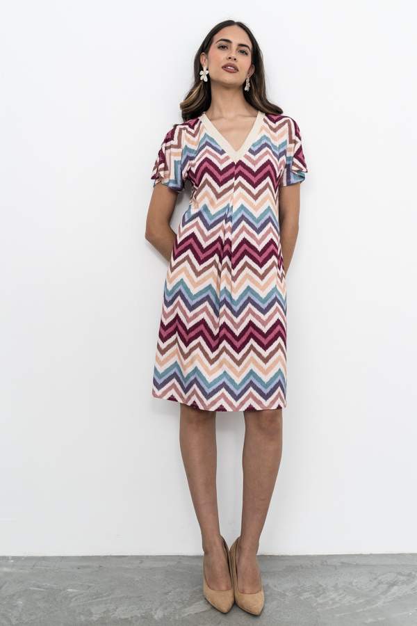 VESTIDO ZIG ZAZ RIBETE