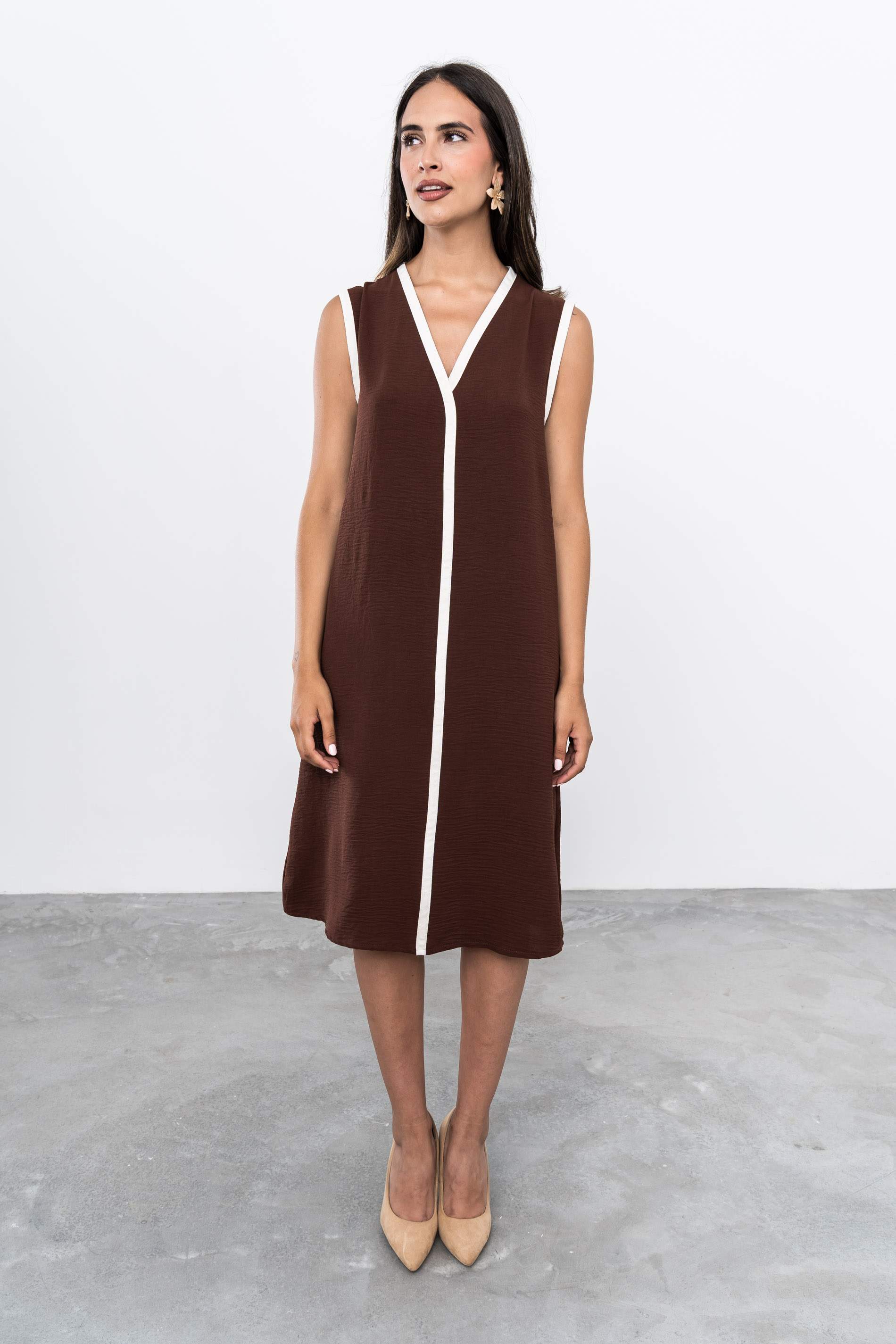 VESTIDO VIVOS CONTRASTE