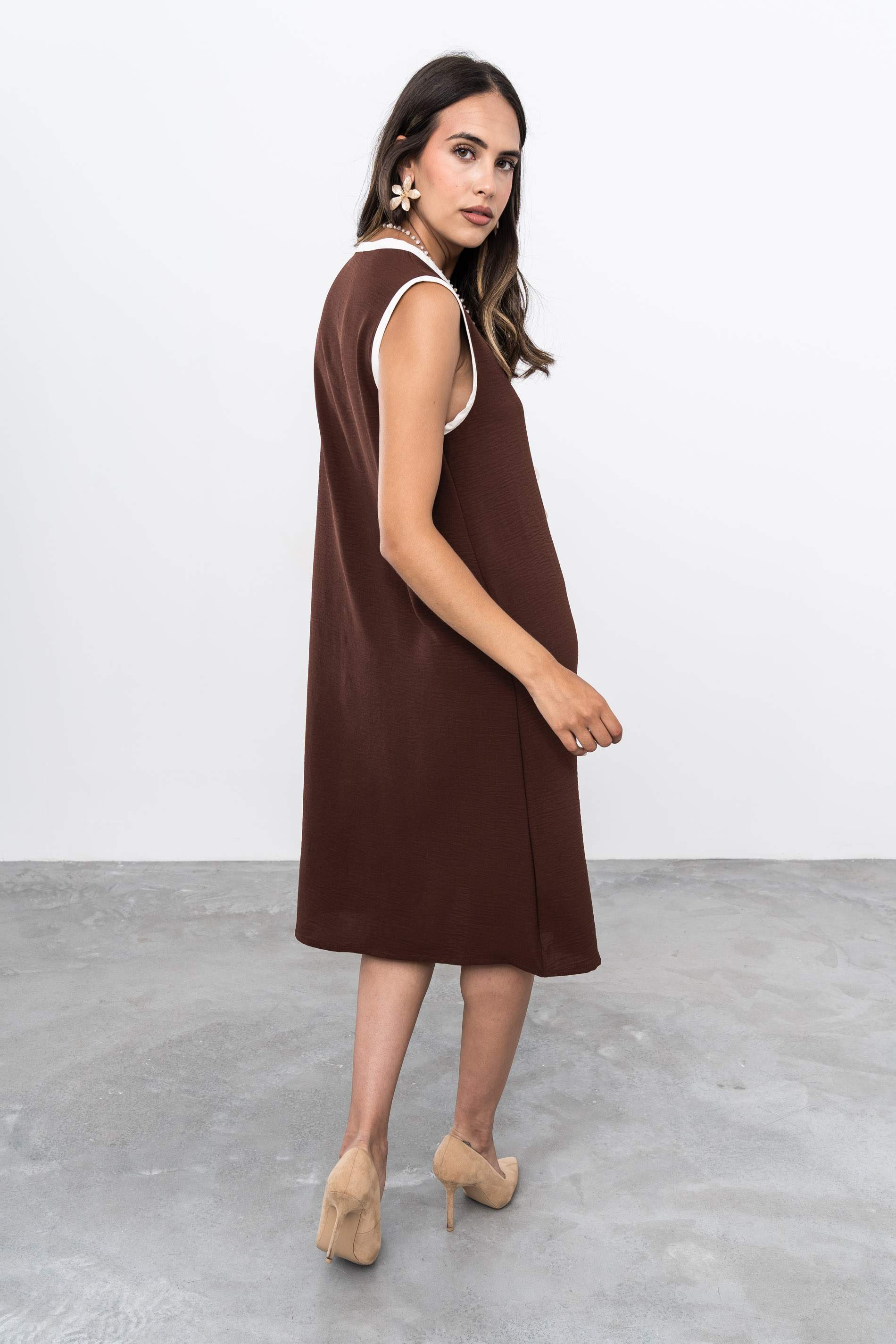 VESTIDO VIVOS CONTRASTE