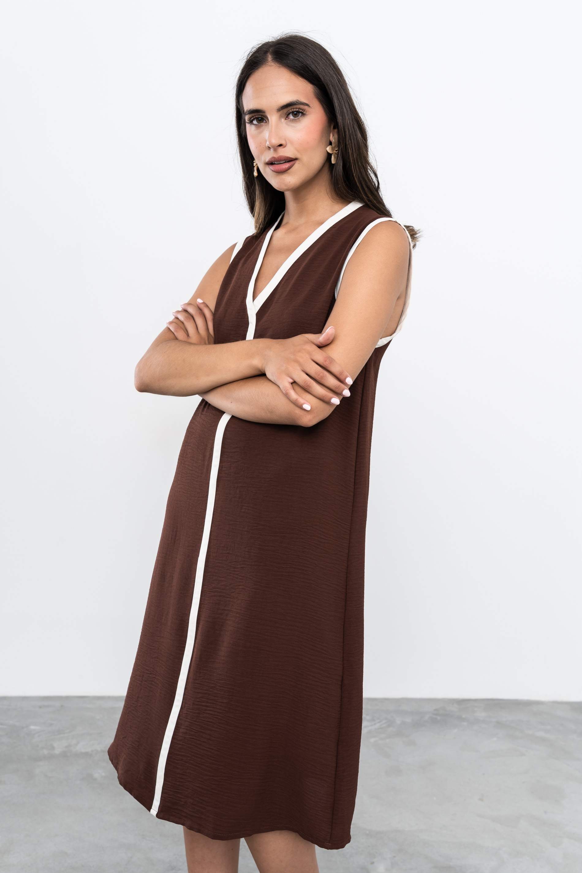 VESTIDO VIVOS CONTRASTE