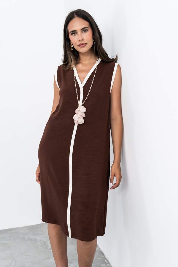 VESTIDO VIVOS CONTRASTE