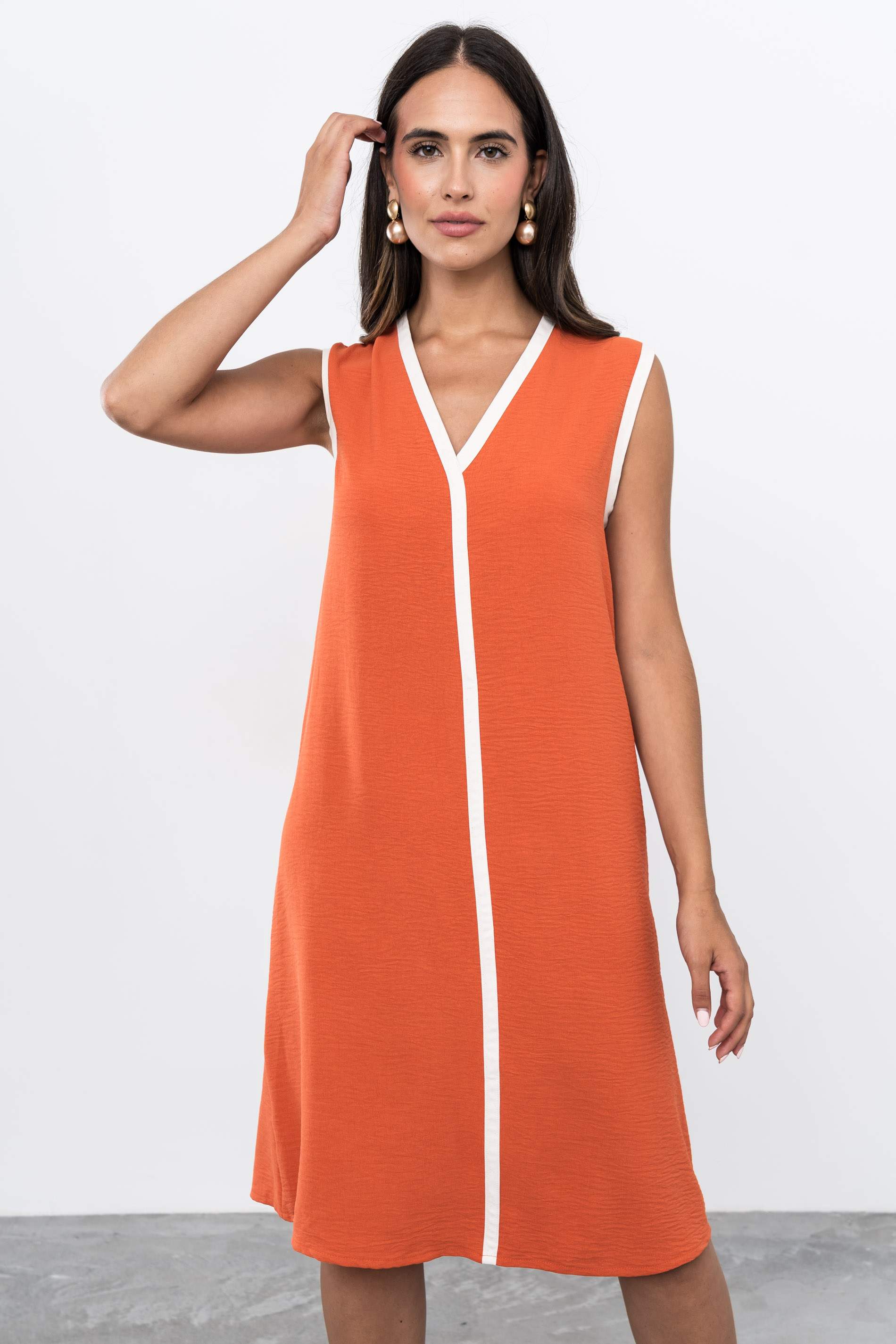 VESTIDO VIVOS CONTRASTE CALDERA