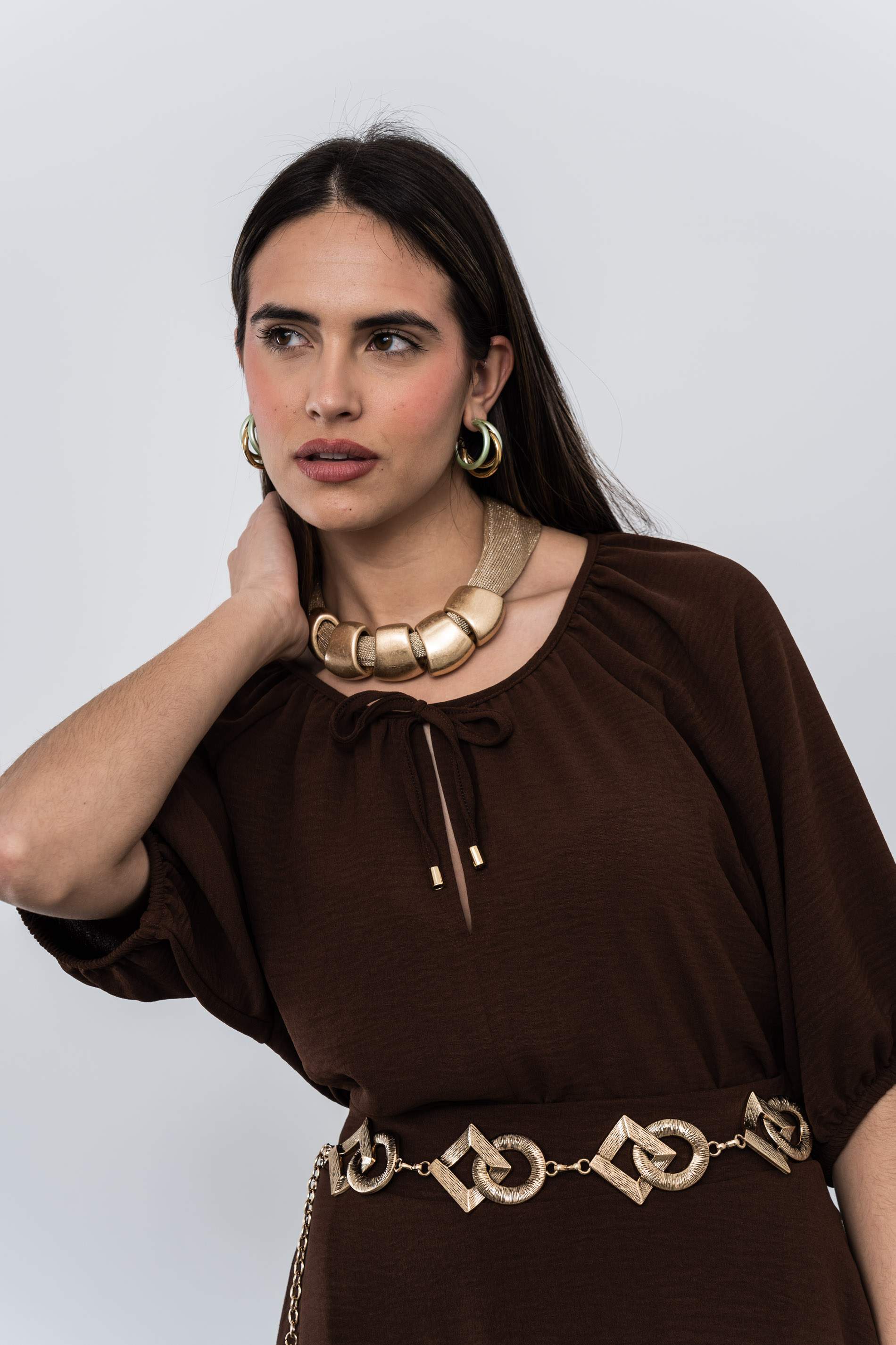 COLLAR MALLA CUENTAS