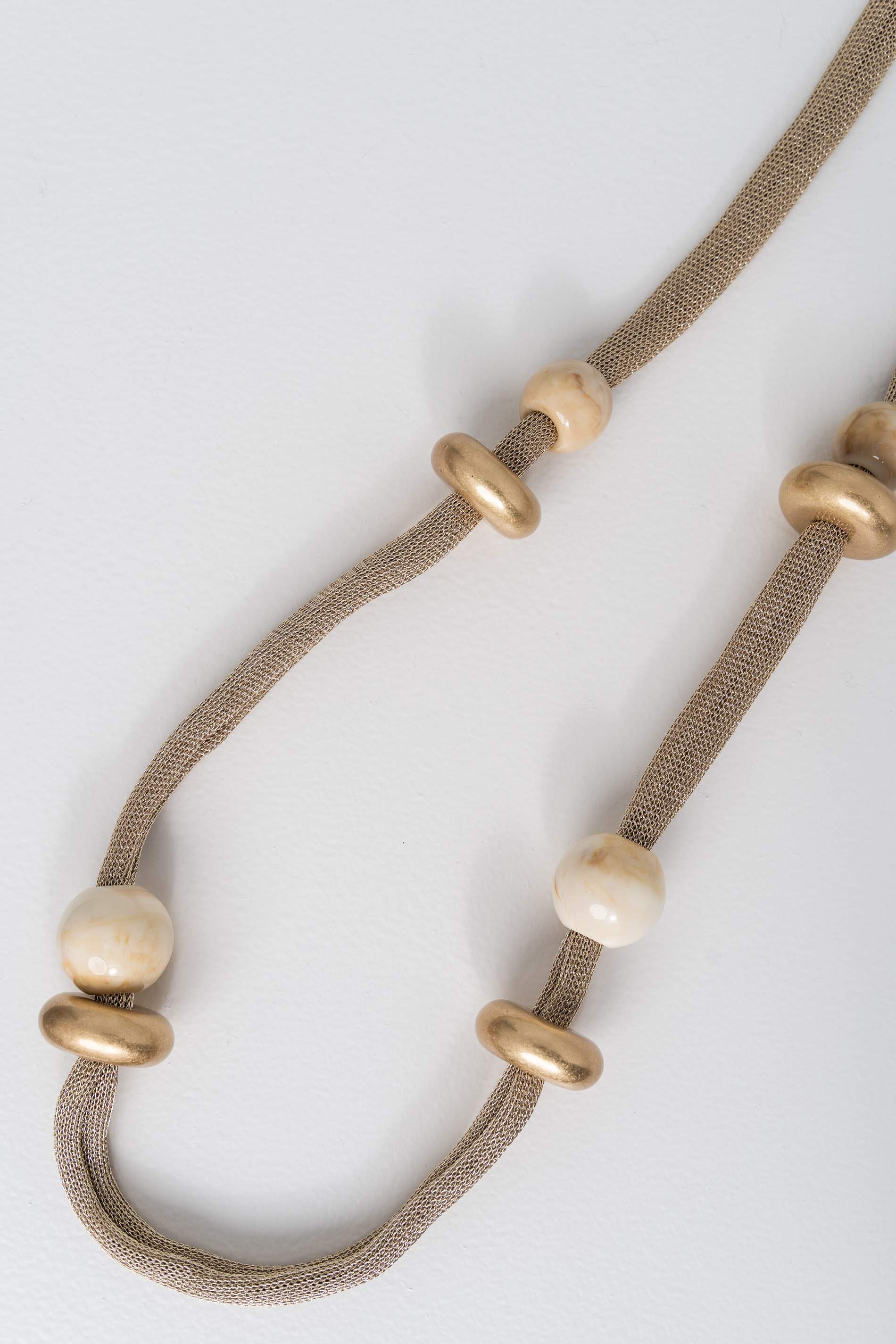 COLLAR LARGO MALLA CUENTAS