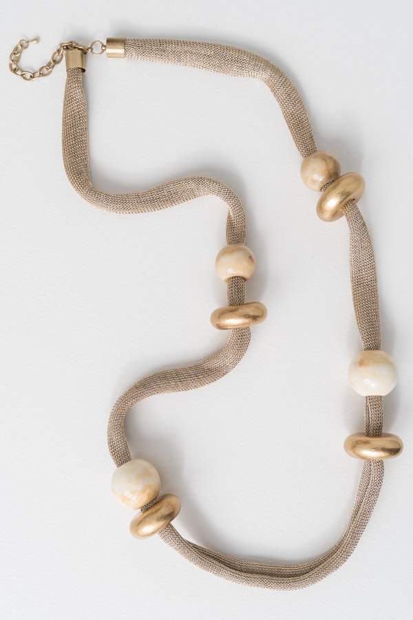 COLLAR LARGO MALLA CUENTAS