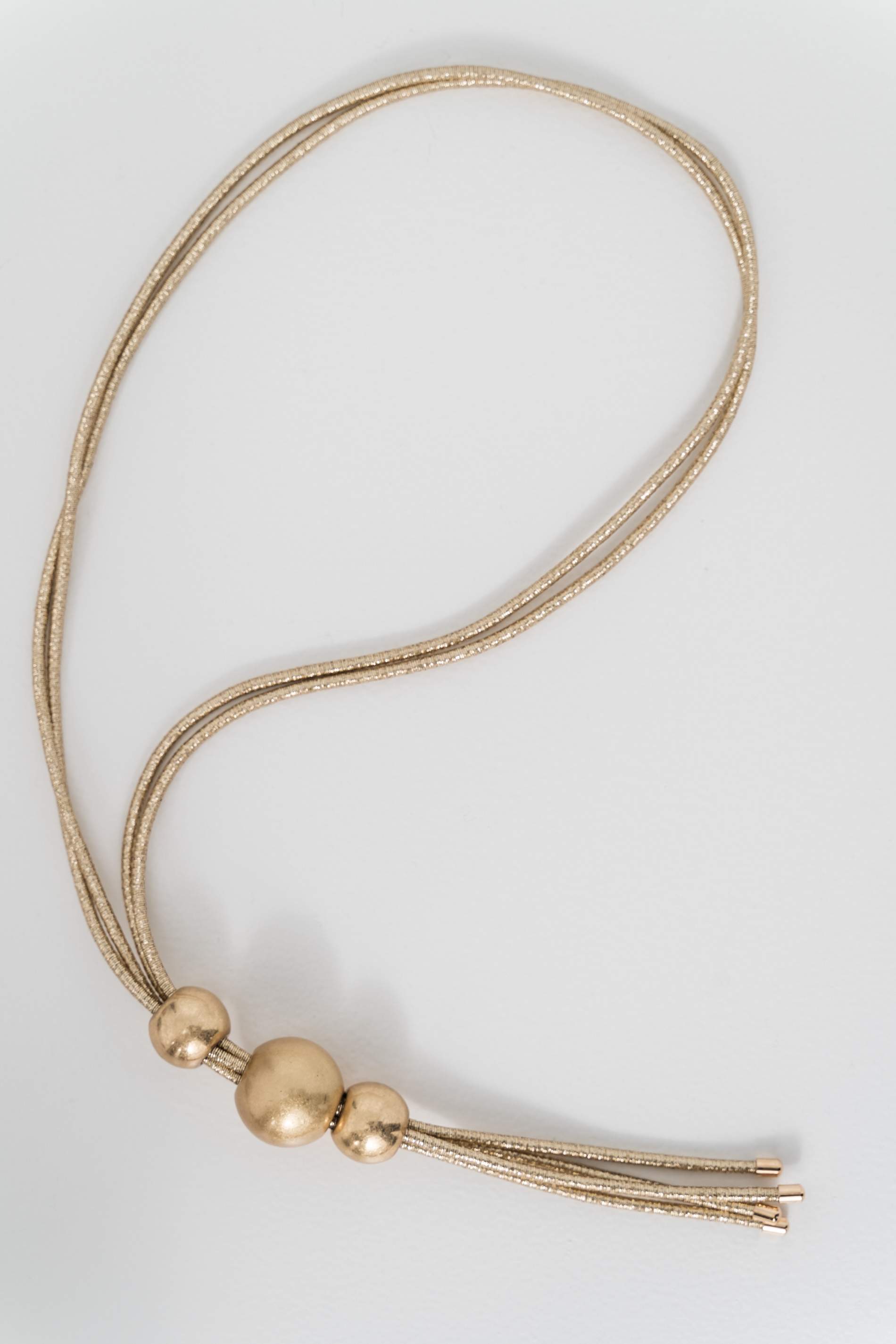 COLLAR CORDÓN BOLAS