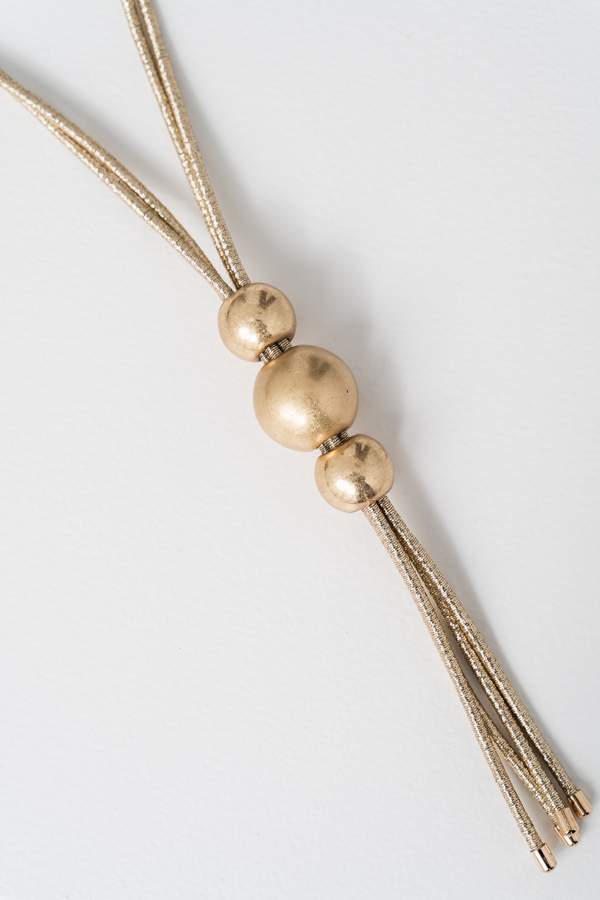 COLLAR CORDÓN BOLAS