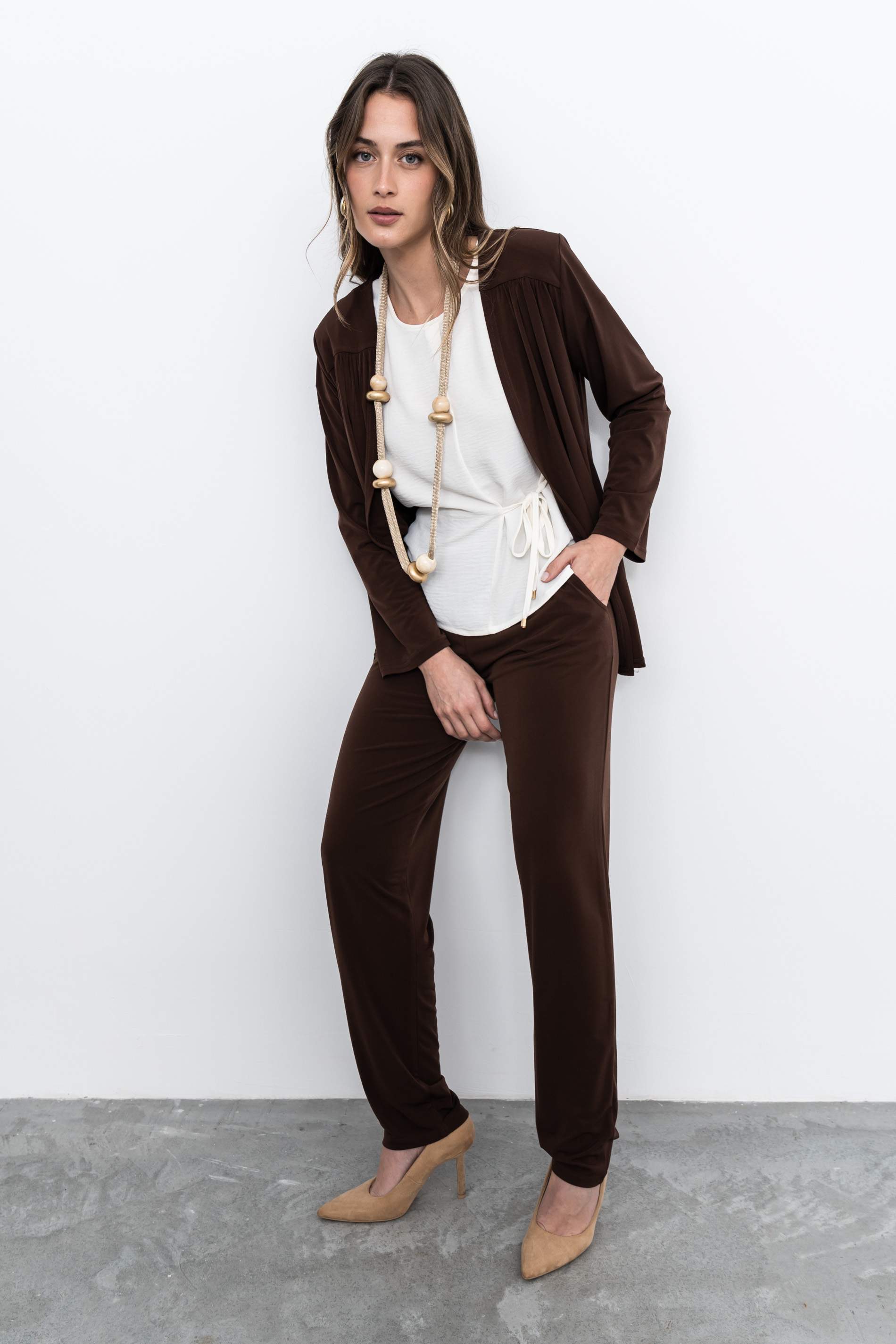 PANTALÓN FLUIDO CHOCOLATE