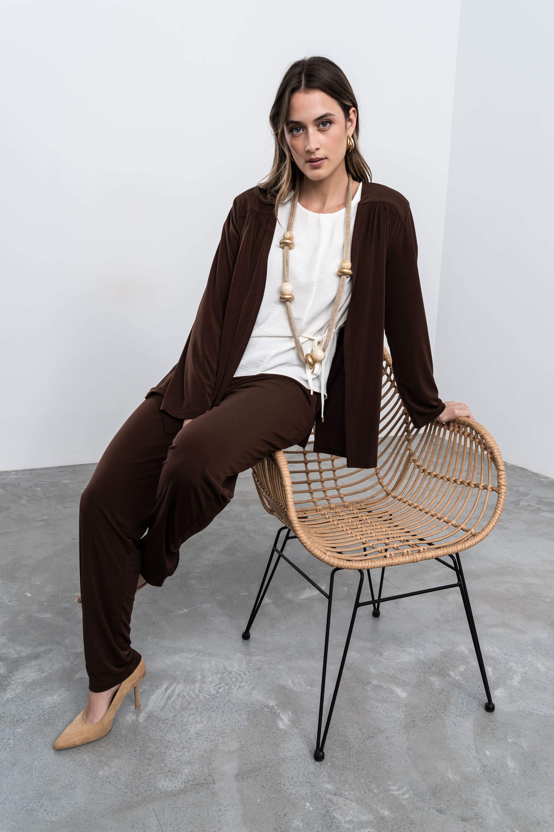 PANTALÓN FLUIDO CHOCOLATE