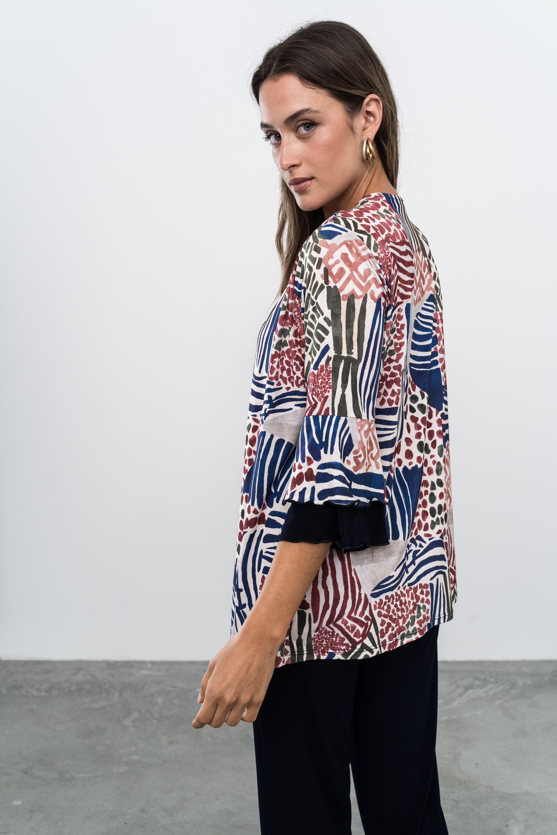 PANTALÓN FLUIDO MARINO