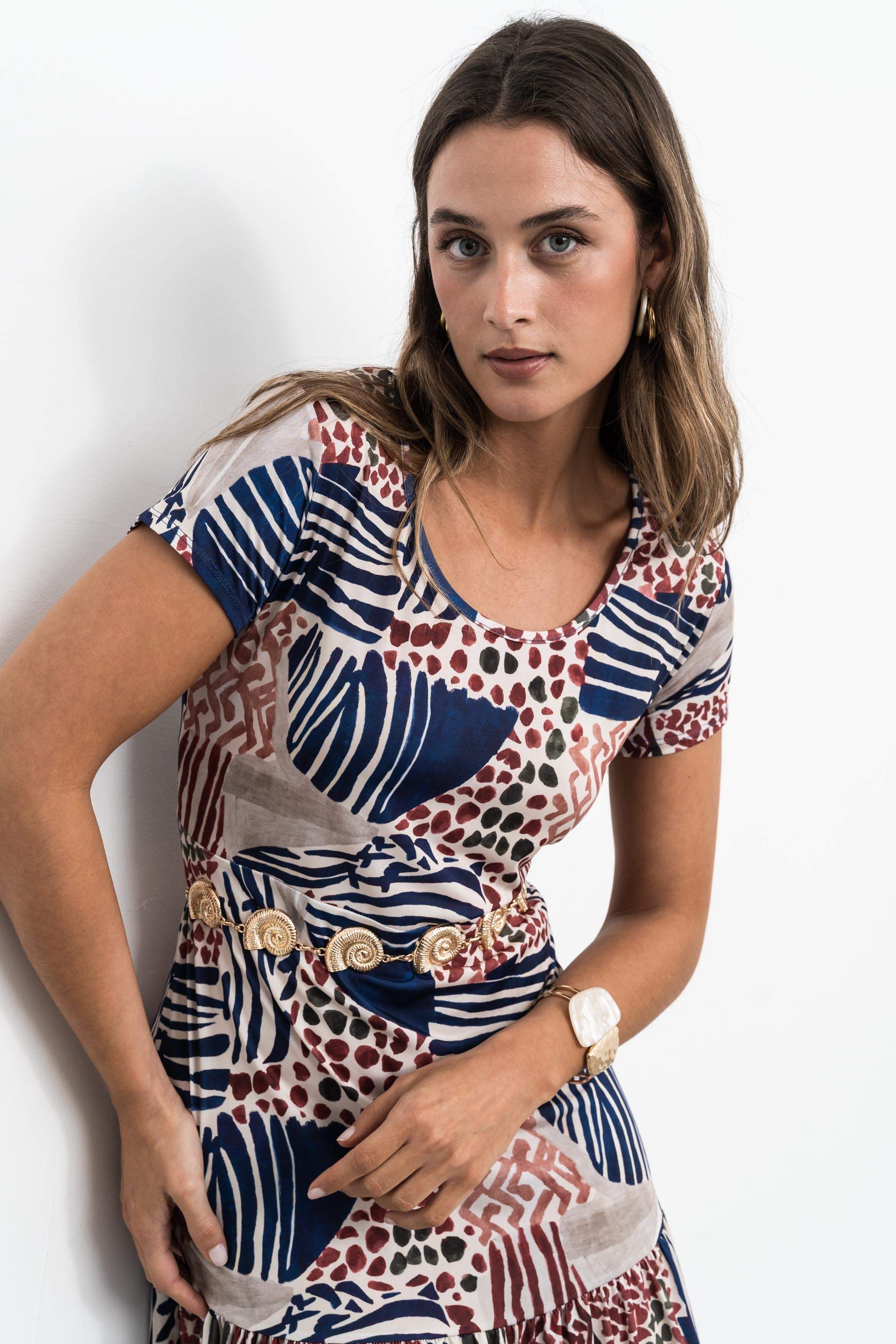 VESTIDO VOLANTE PATCHWORD