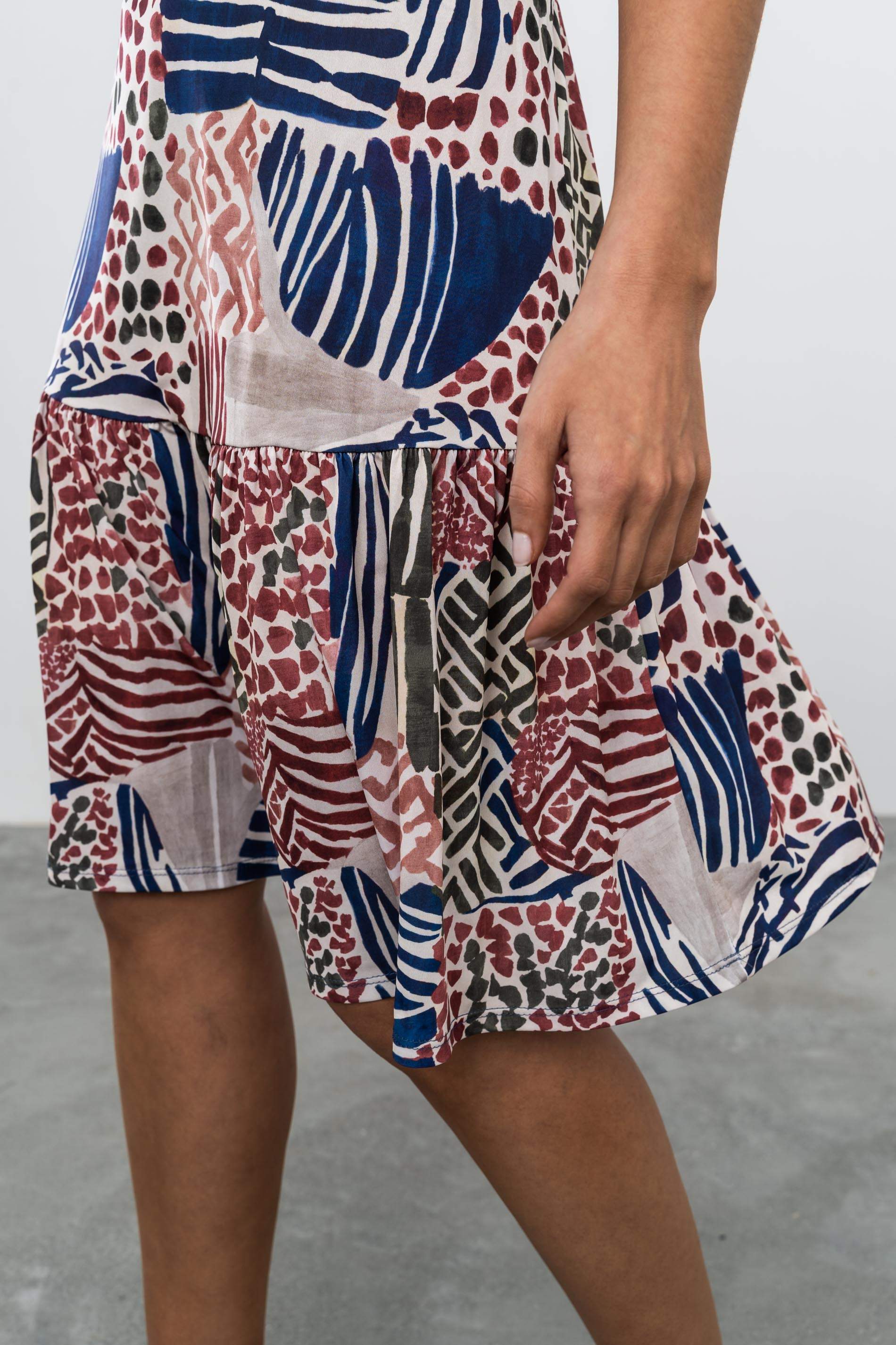 VESTIDO VOLANTE PATCHWORD