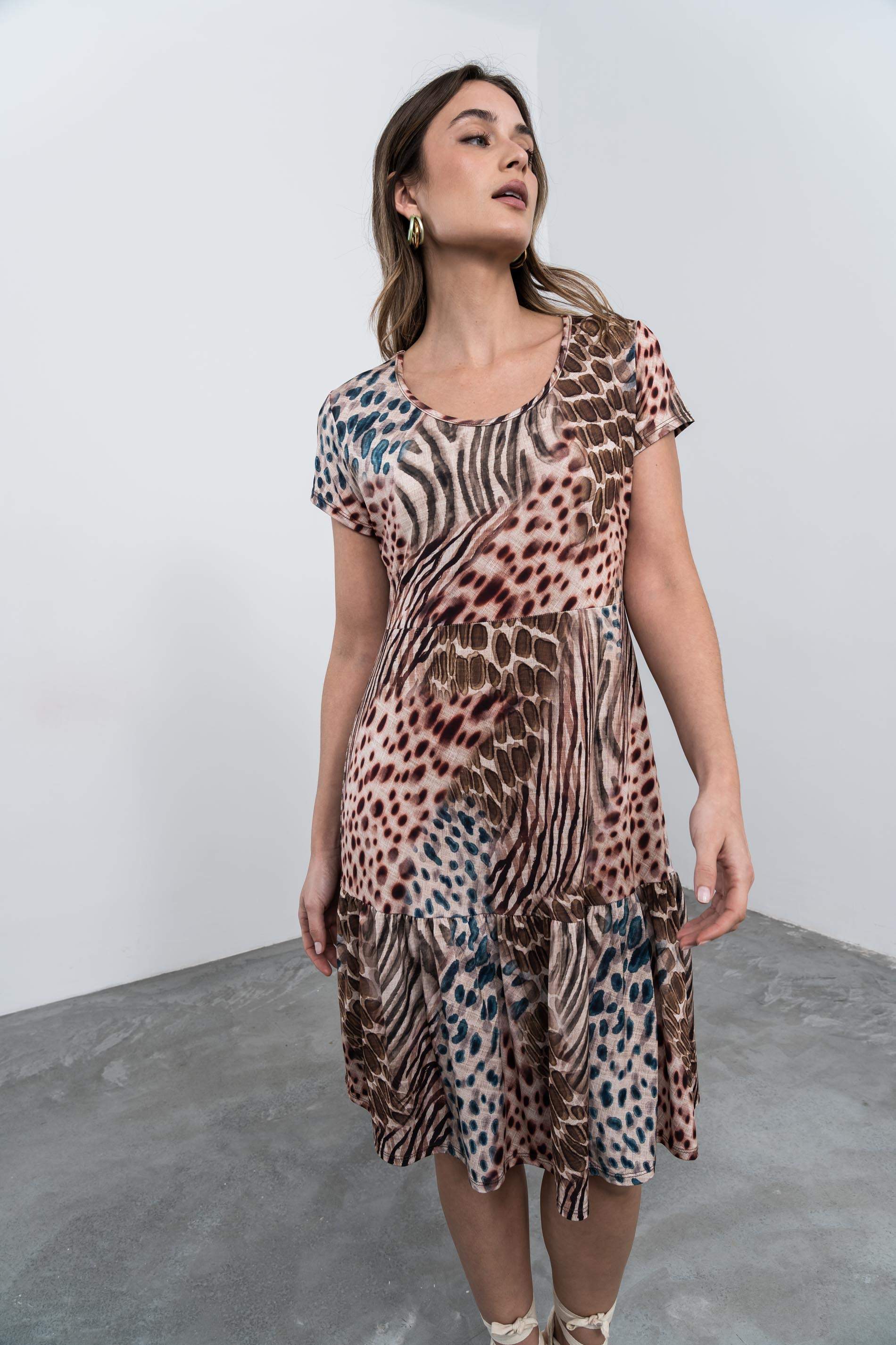 VESTIDO VOLANTE ANIMAL