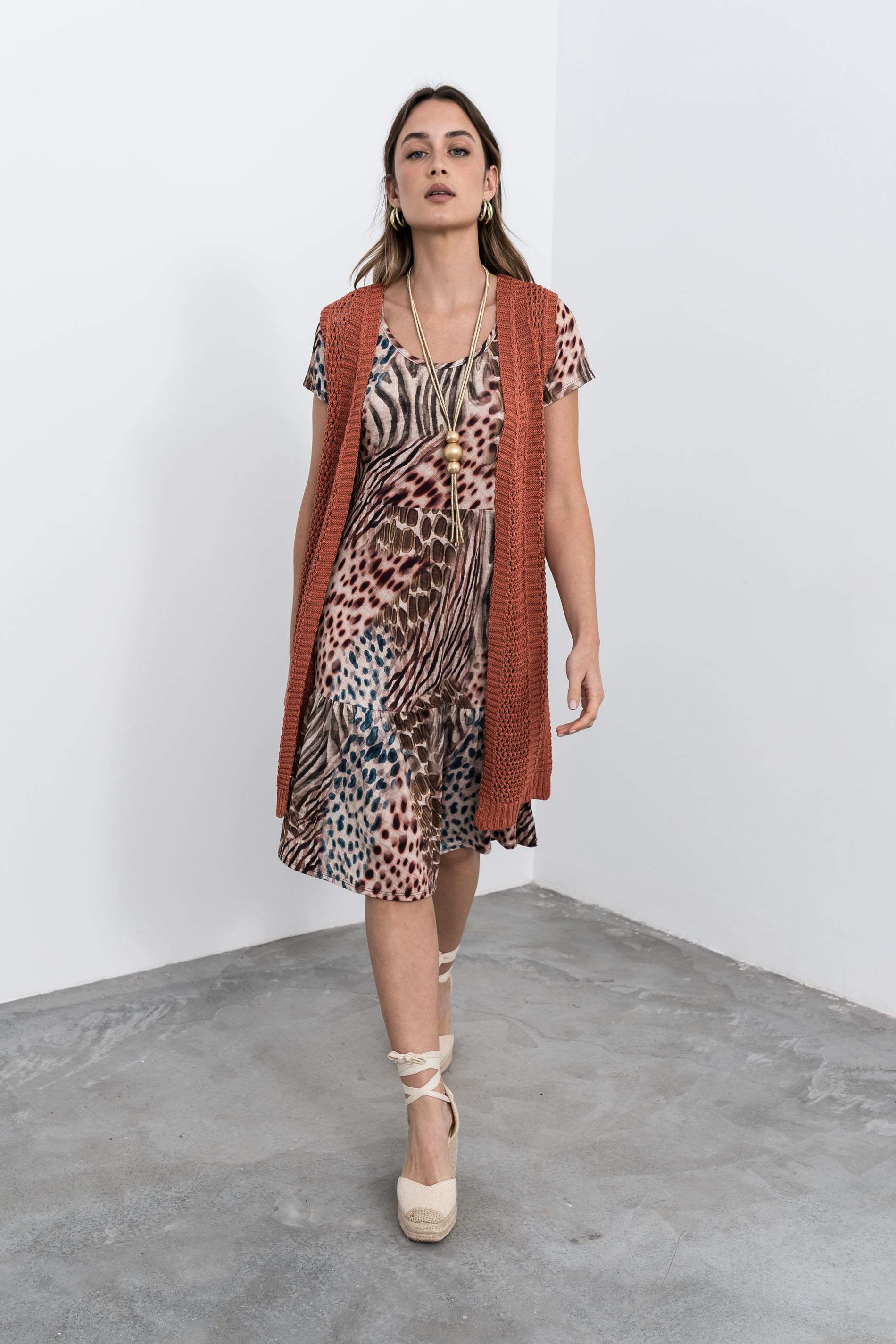 VESTIDO VOLANTE ANIMAL