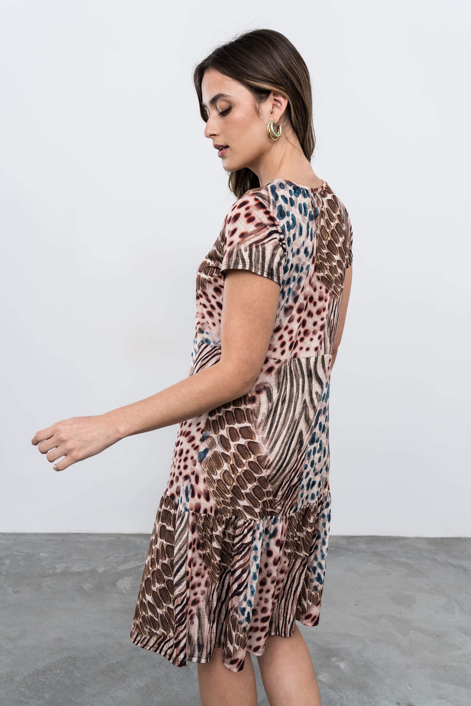 VESTIDO VOLANTE ANIMAL