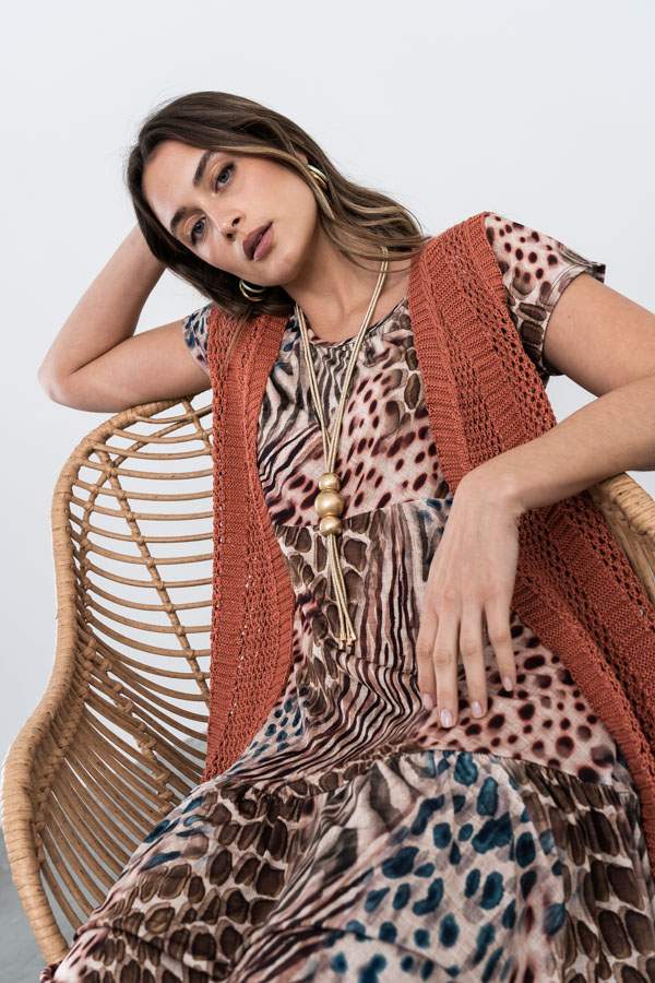 VESTIDO VOLANTE ANIMAL