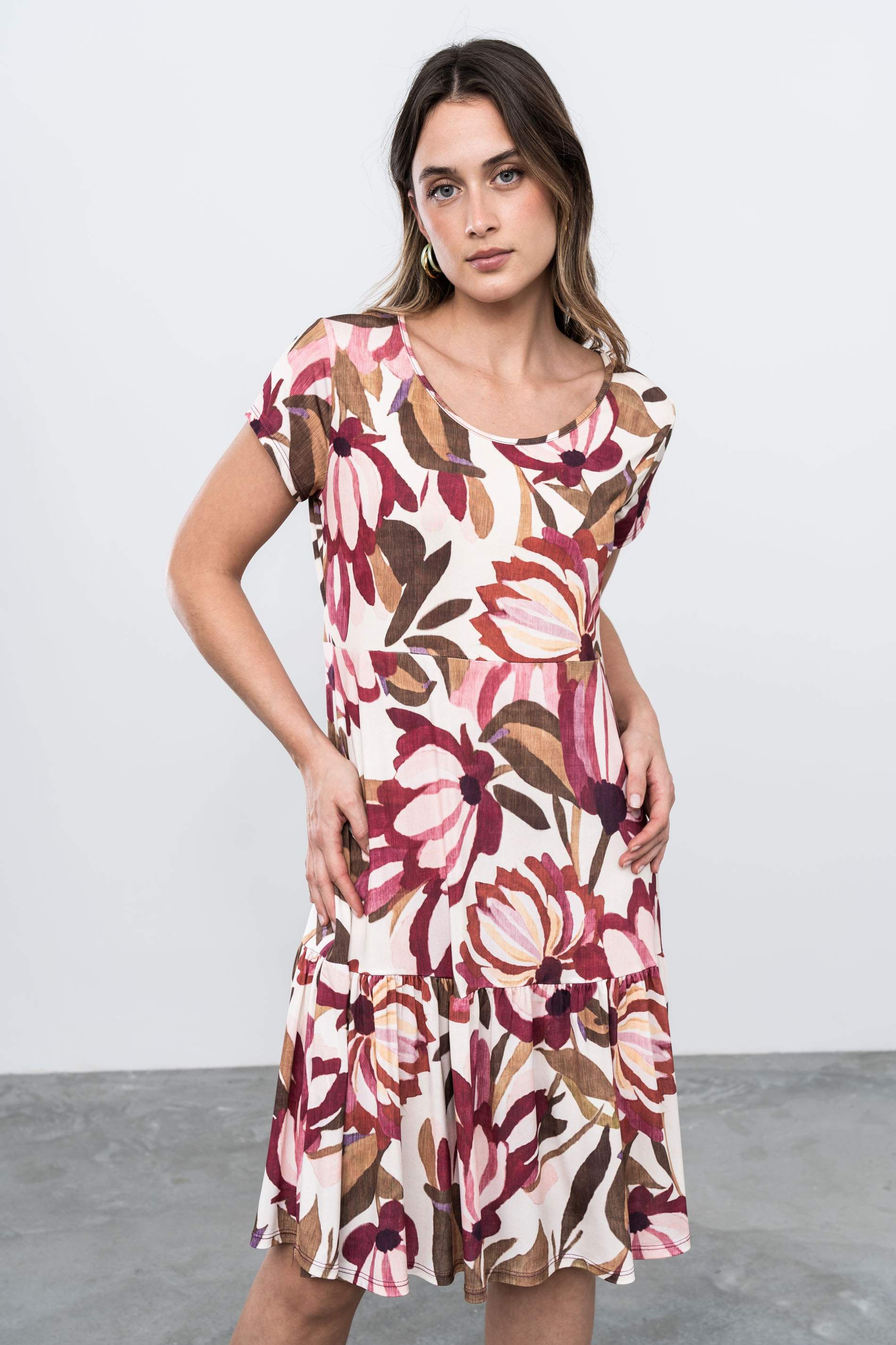 VESTIDO VOLANTE FLORAL