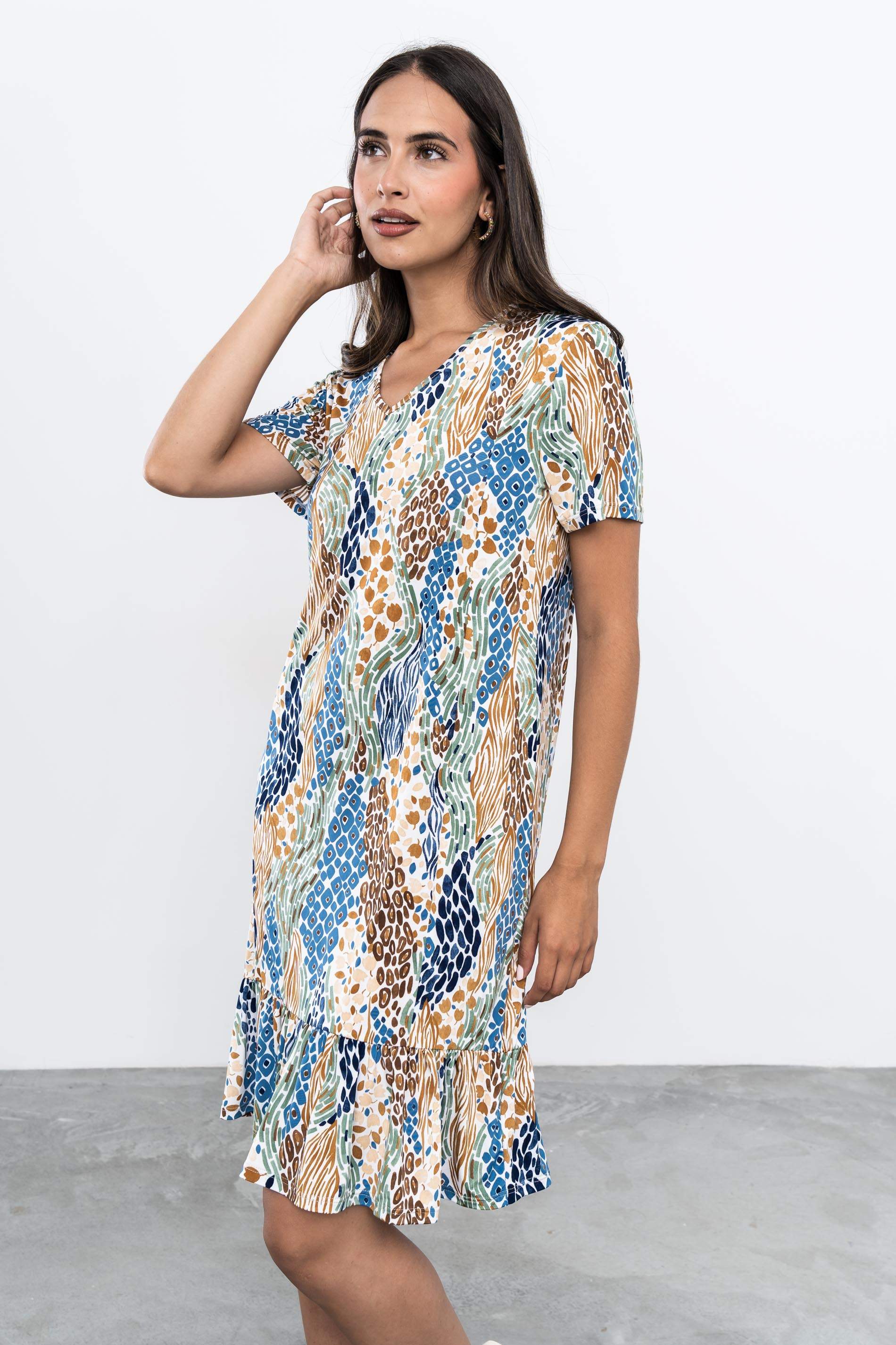 VESTIDO VOLANTE TULIPANES