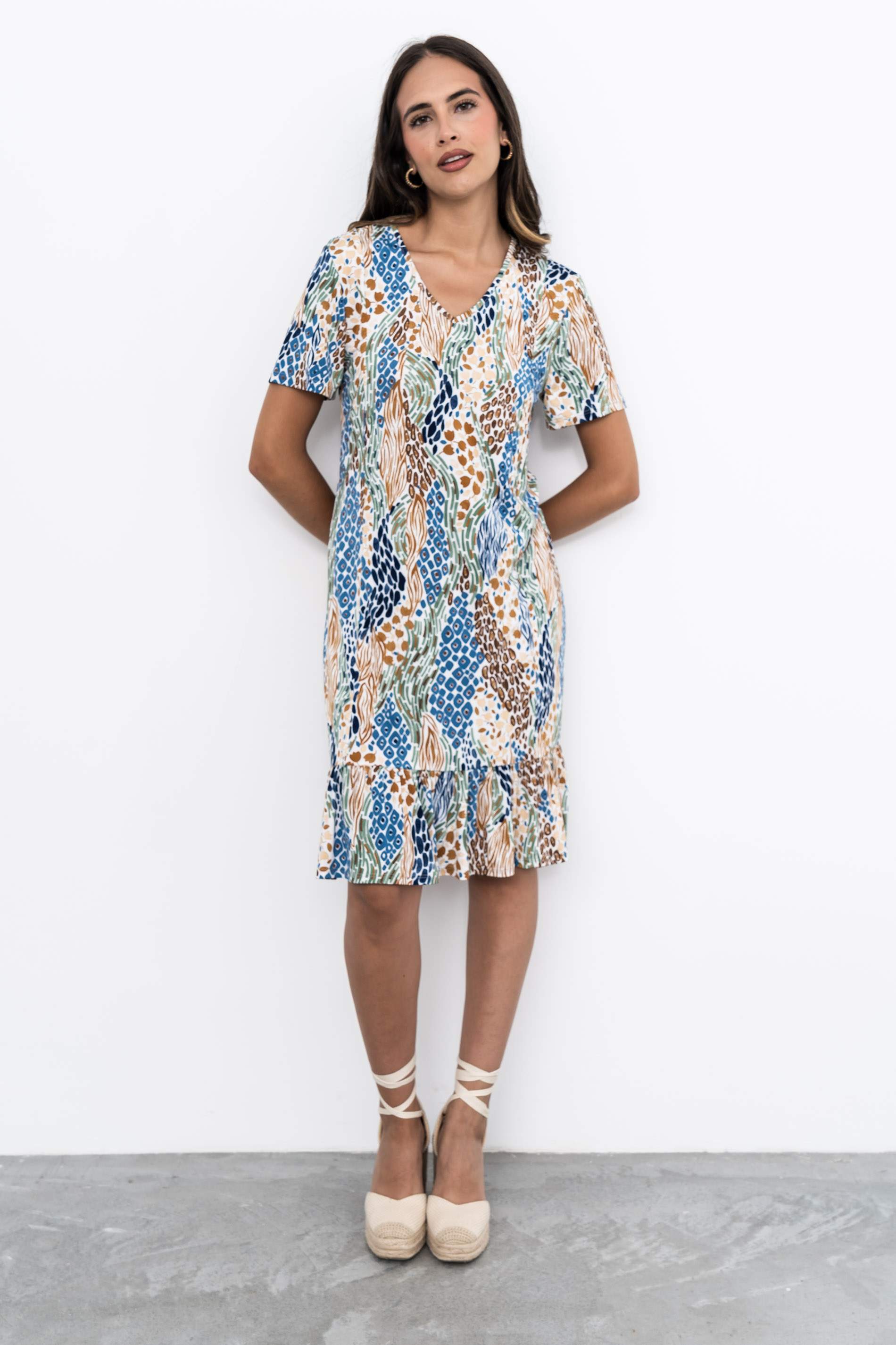 VESTIDO VOLANTE TULIPANES