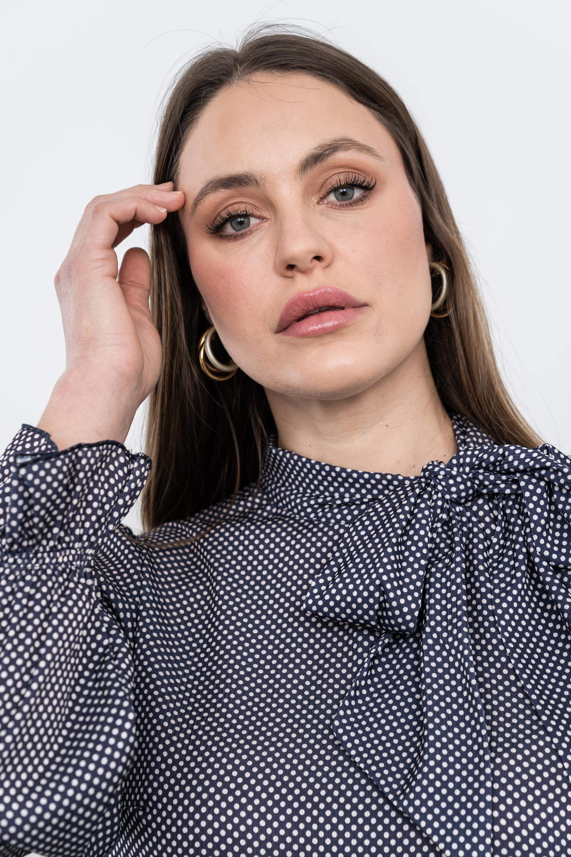 BLUSA LAZADA TOPOS MARINO