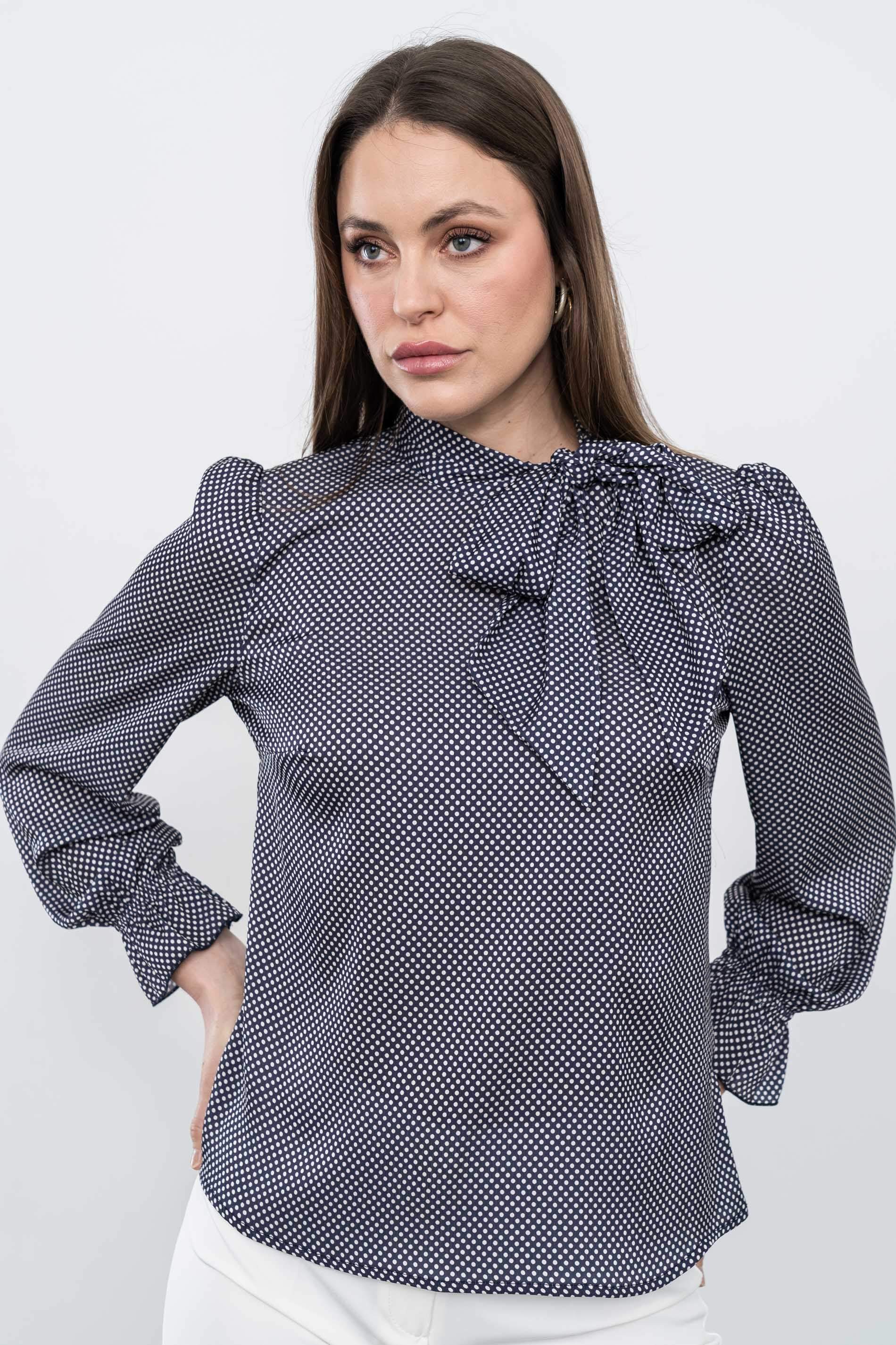 BLUSA LAZADA TOPOS MARINO