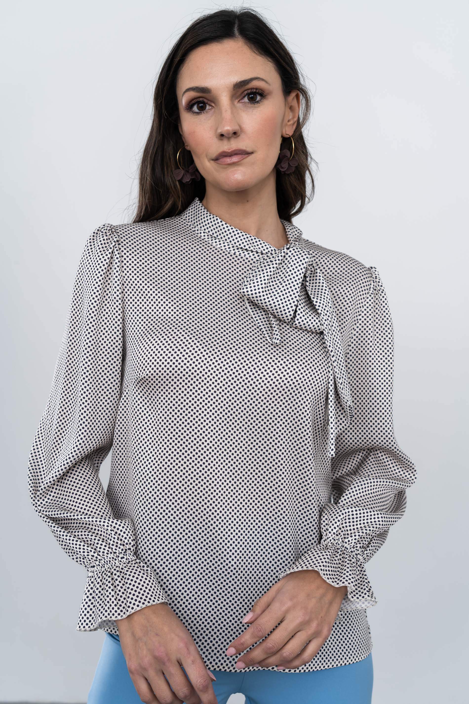 BLUSA LAZADA TOPOS CRUDO