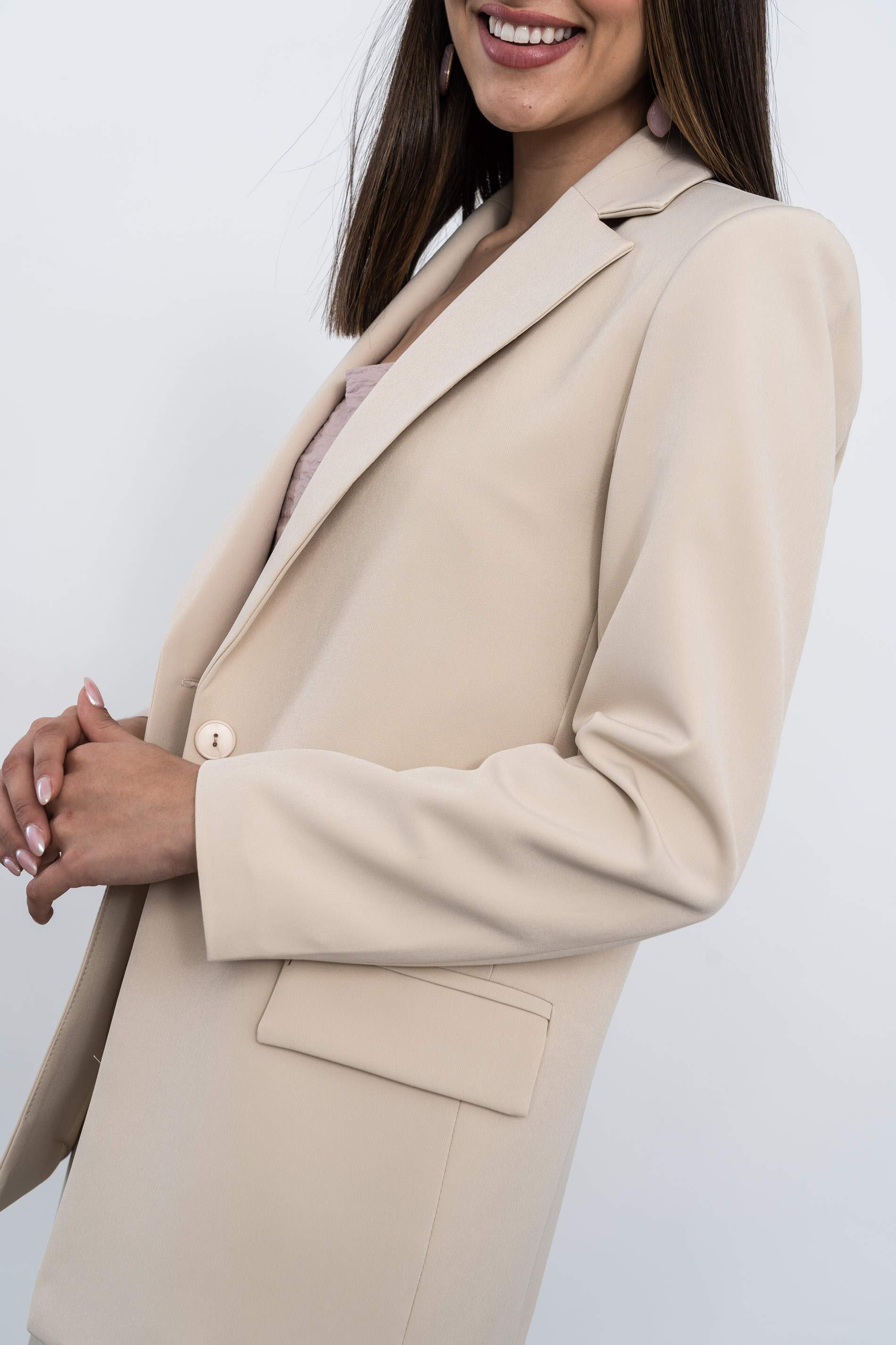BLAZER BOTÓN BEIGE